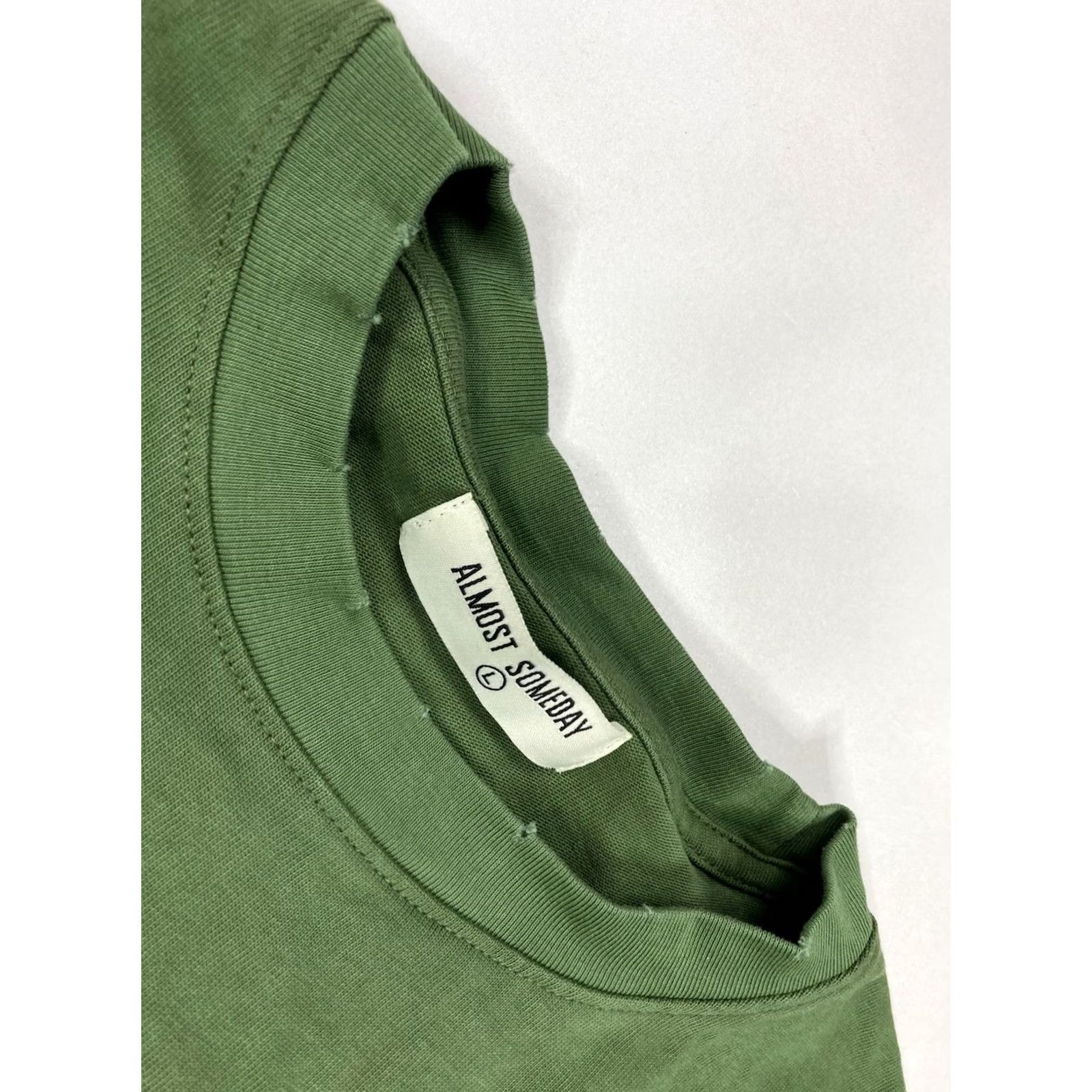 Vintage Almost Someday Graphic T-shirt Men L Green Distressed Short Sleeve Crew Neck Logo Regular Size US L / EU 52-54 / 3 - 7 Thumbnail