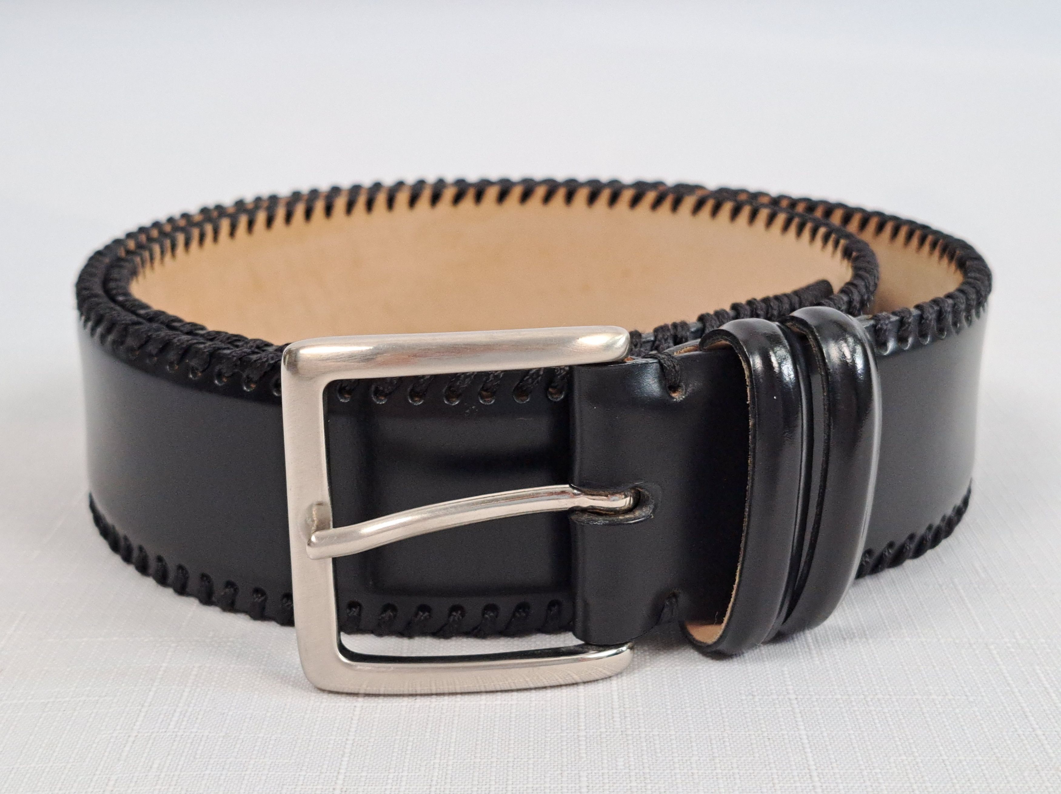 Handmade Giorgio Zoni Pelletterie leather belt. Made in Italy Size ONE SIZE - 1 Thumbnail