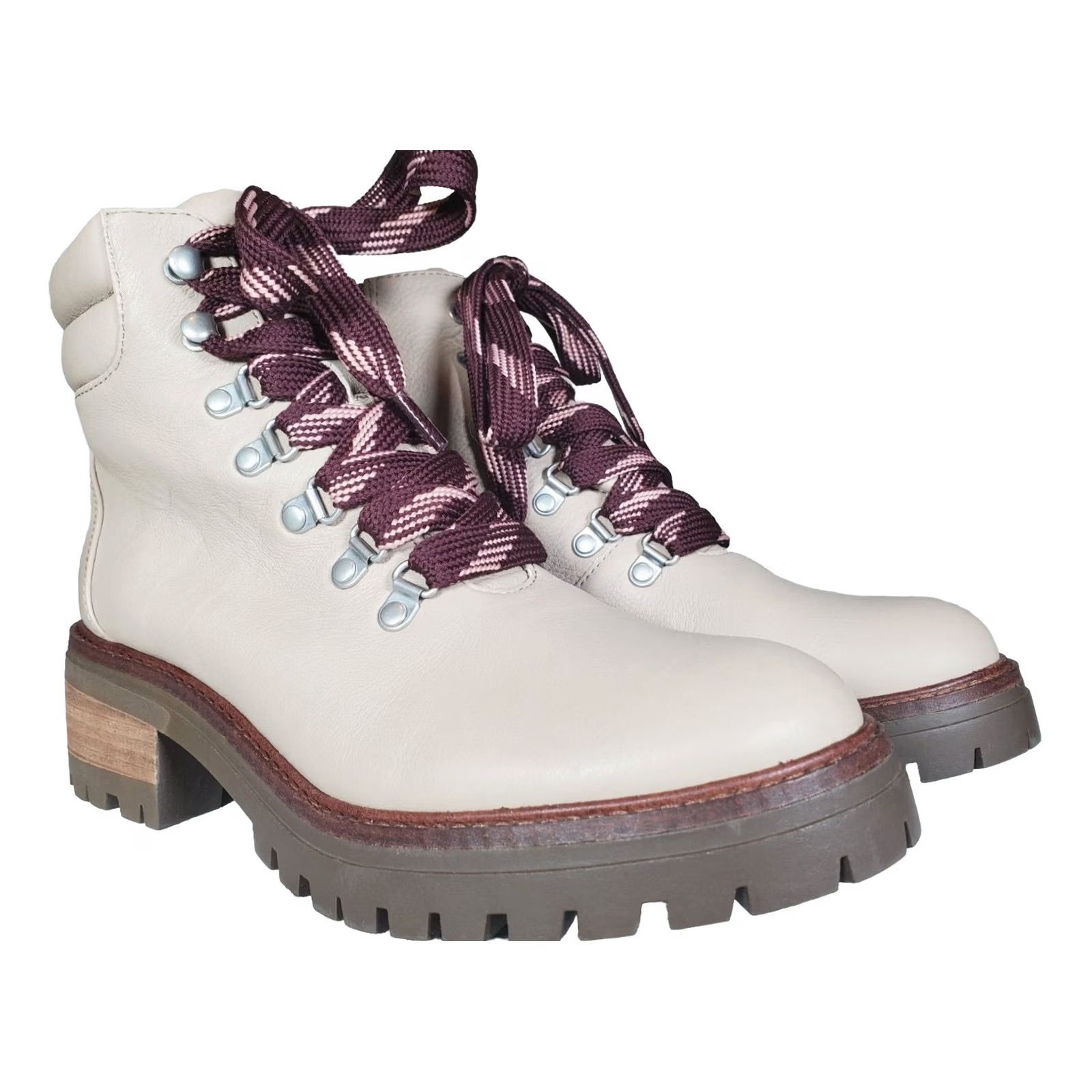 Kenneth Cole Gentle Souls Kenneth Cole BRENNA 2.1 Lace-Up Lug Sole Leather Boots Women US 8.5 Size US 9 / IT 39 - 2 Thumbnail