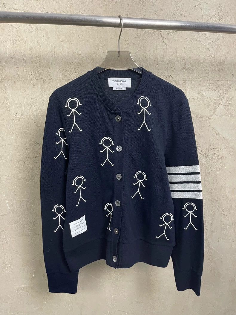 Thom Browne Thom Browne Classic Tibetan blue crayon chimes sweater Size S / US 4 / IT 40 - 1 Thumbnail