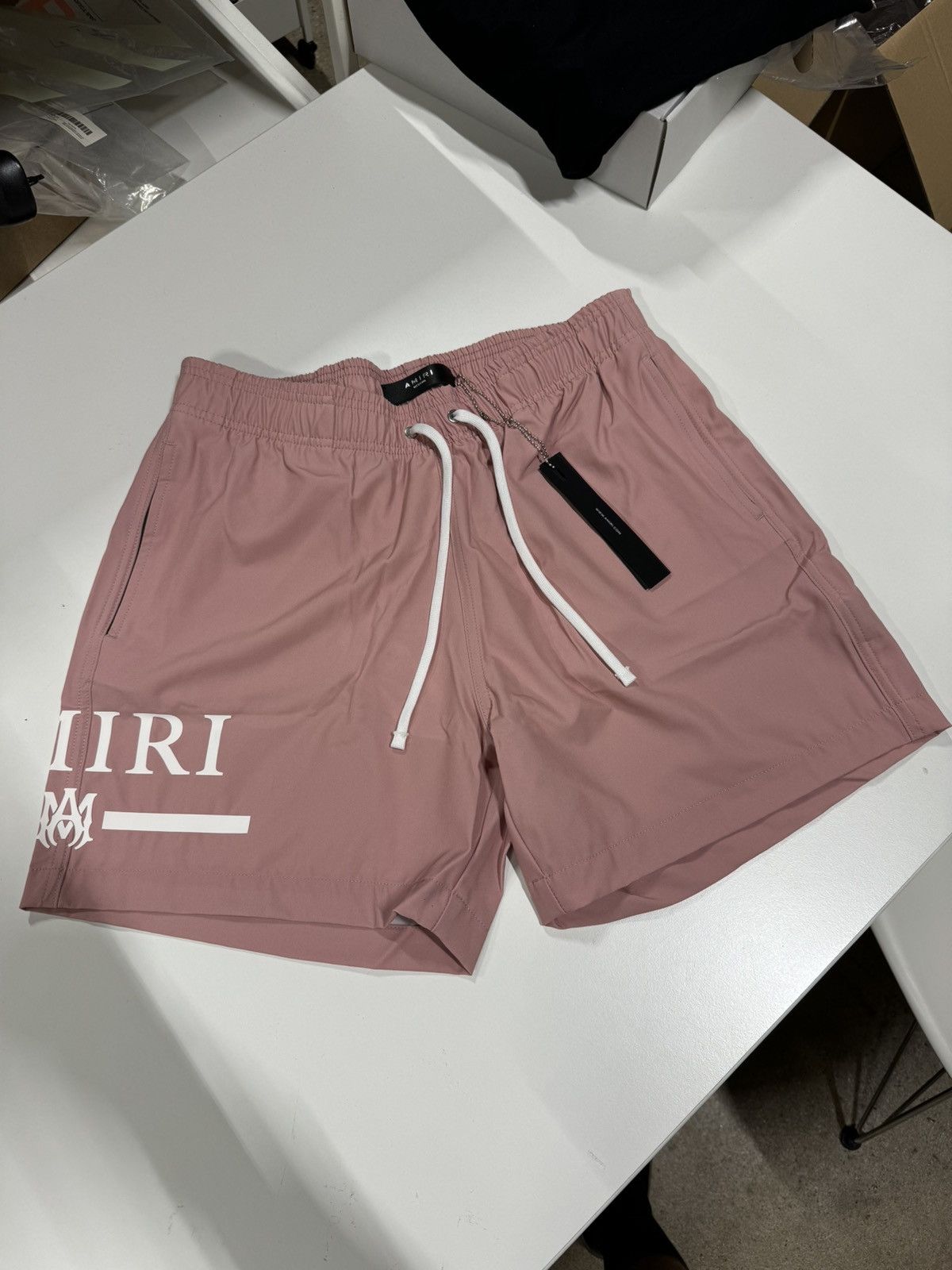 Amiri Amiri Logo Swim Shorts NEW 500$ Size US 30 / EU 46 - 1 Thumbnail