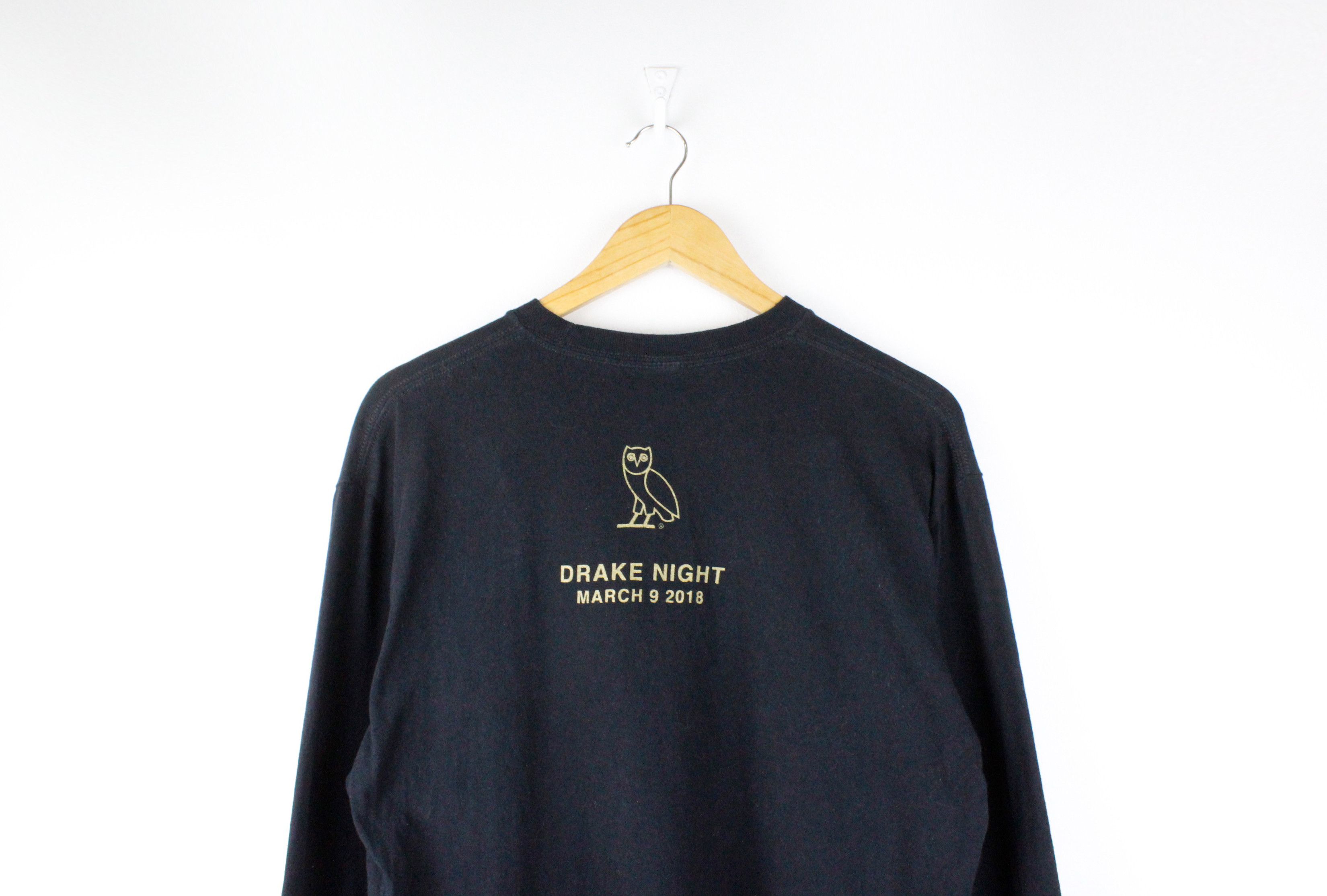 Drake × NBA × October's Very Own Ovo X Toronto Raptors Drake Night Logo Long Sleeve T-shirt Size US L / EU 52-54 / 3 - 4 Thumbnail