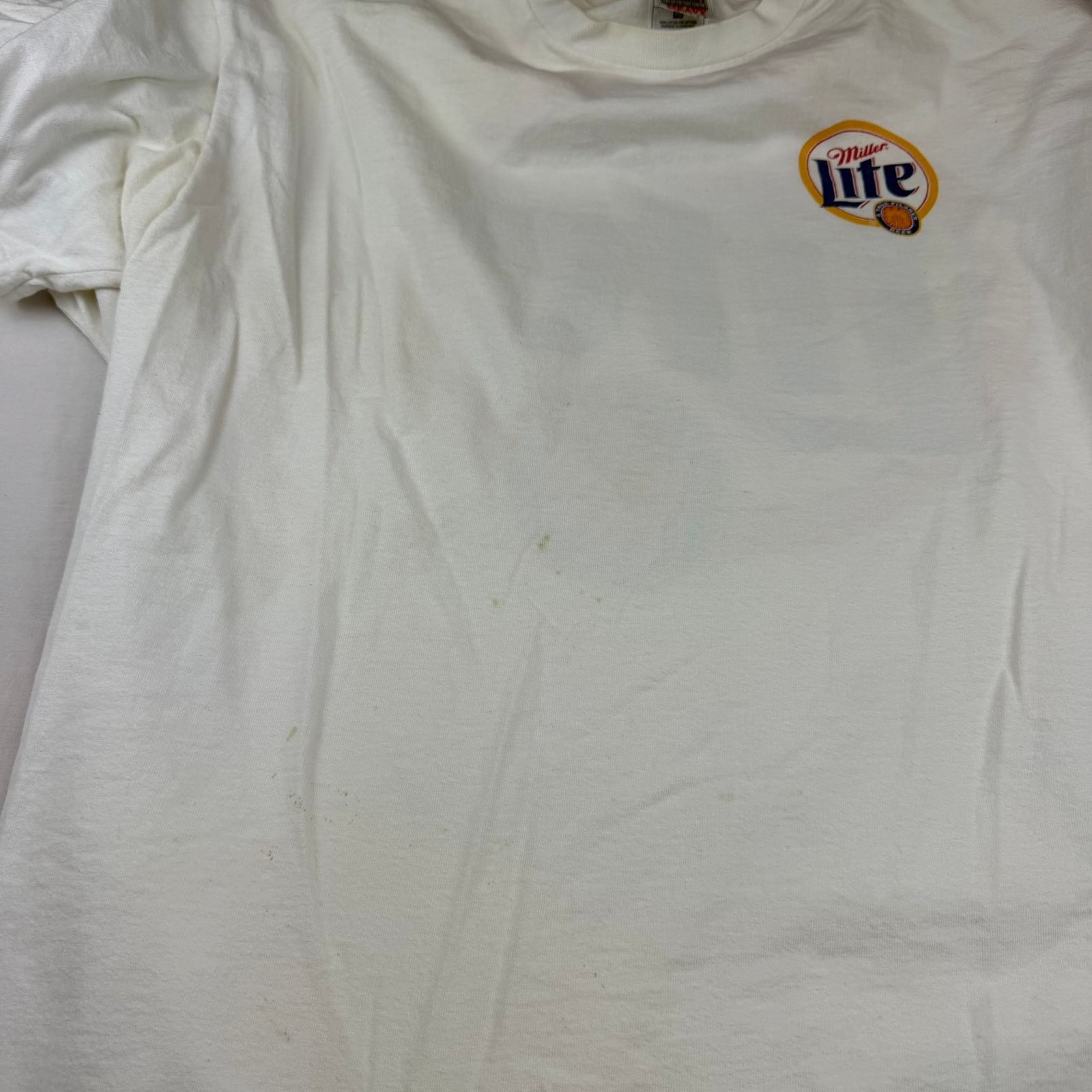 Fruit Of The Loom Vintage Miller Lite MGD Beer Promo T-Shirts Lot of 4 XL Size US XL / EU 56 / 4 - 5 Thumbnail