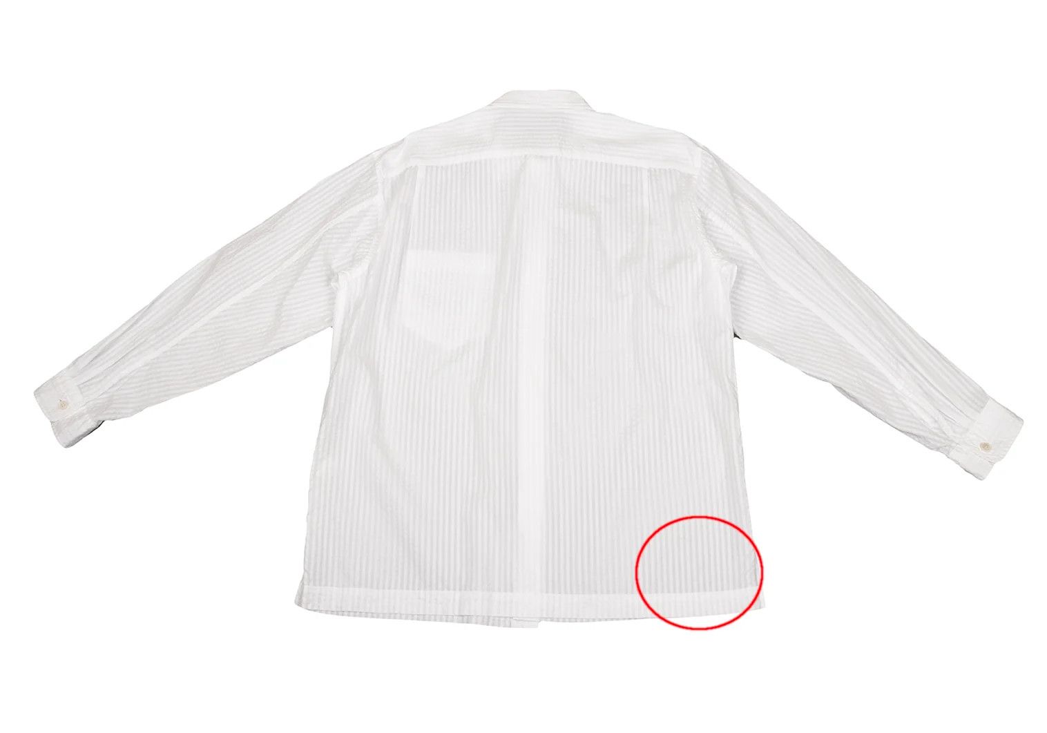 Issey Miyake Long Sleeve 3D Stripe Shirt in White Size US M / EU 48-50 / 2 - 15 Thumbnail