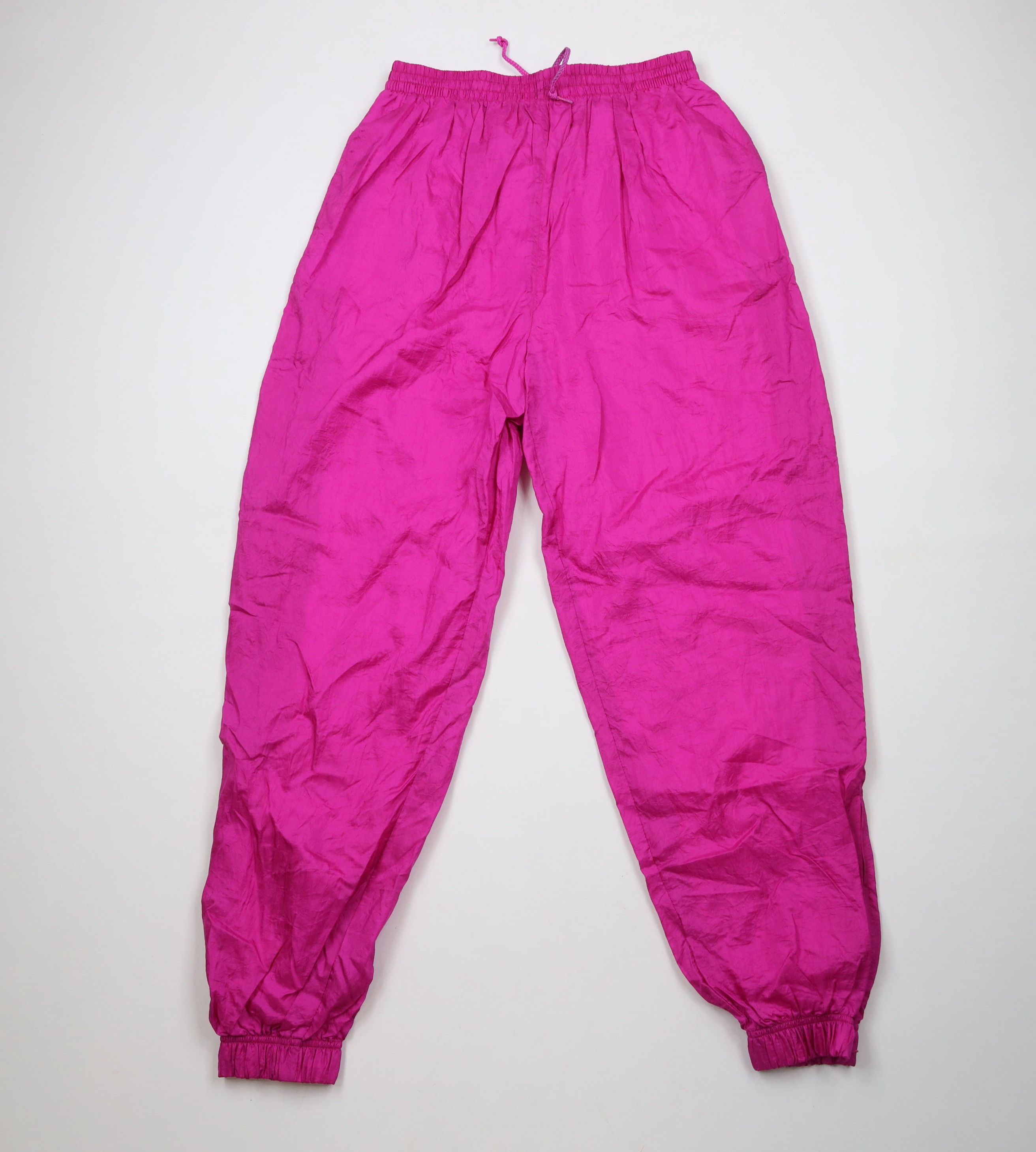 Vintage Deadstock Vintage 90s Streetwear Nylon Joggers Pants Pink Size 28" / US 6 / IT 42 - 1 Thumbnail