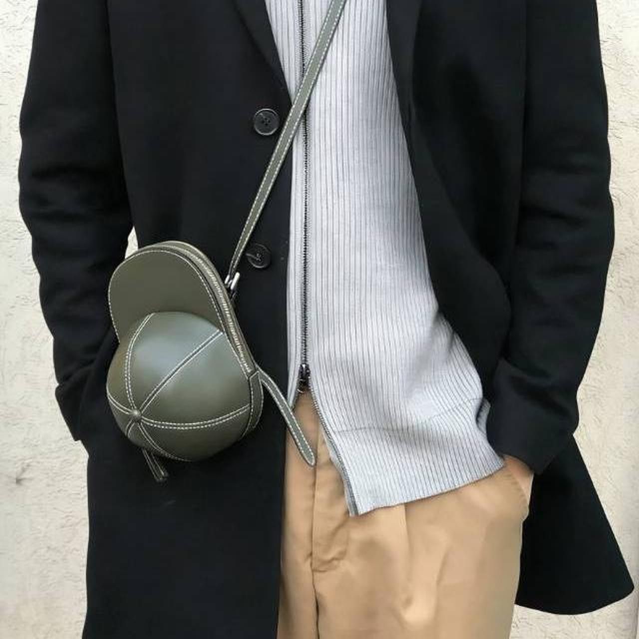 JW Anderson JW Anderson green leather baseball cap with adjustable strap Size ONE SIZE - 8 Thumbnail