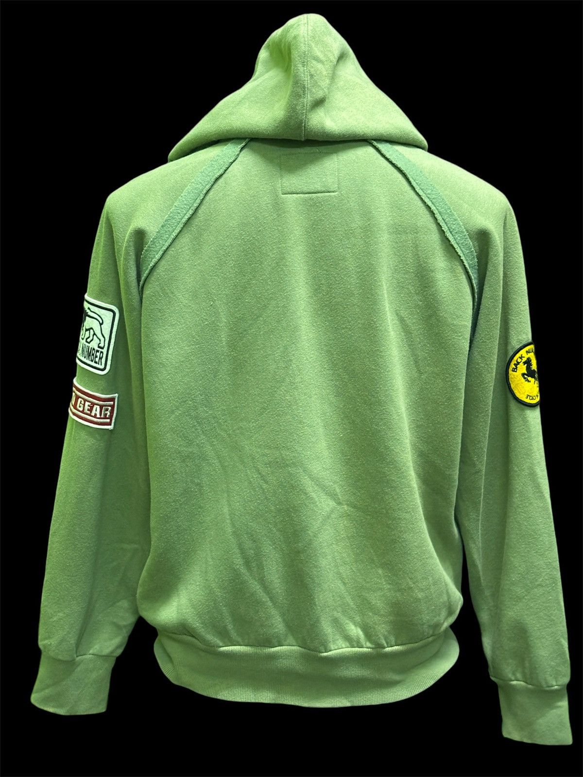 Japanese Brand Back Number Hoodie Zipped Sweatshirt Size US L / EU 52-54 / 3 - 12 Thumbnail