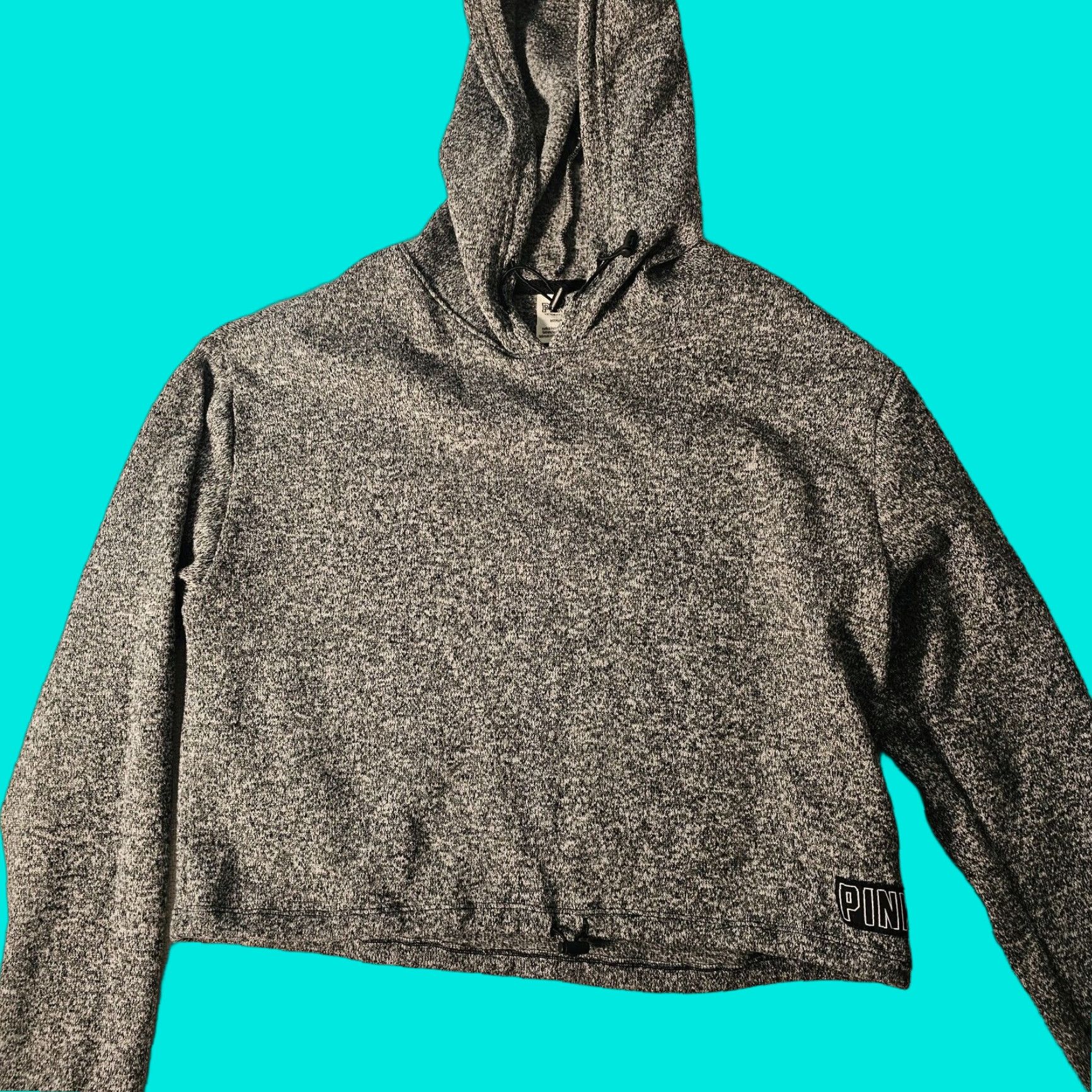 Vintage Victorias Secret PINK Hoodie Womens Medium Gray Casual Sweatshirt Size S / US 4 / IT 40 - 1 Thumbnail