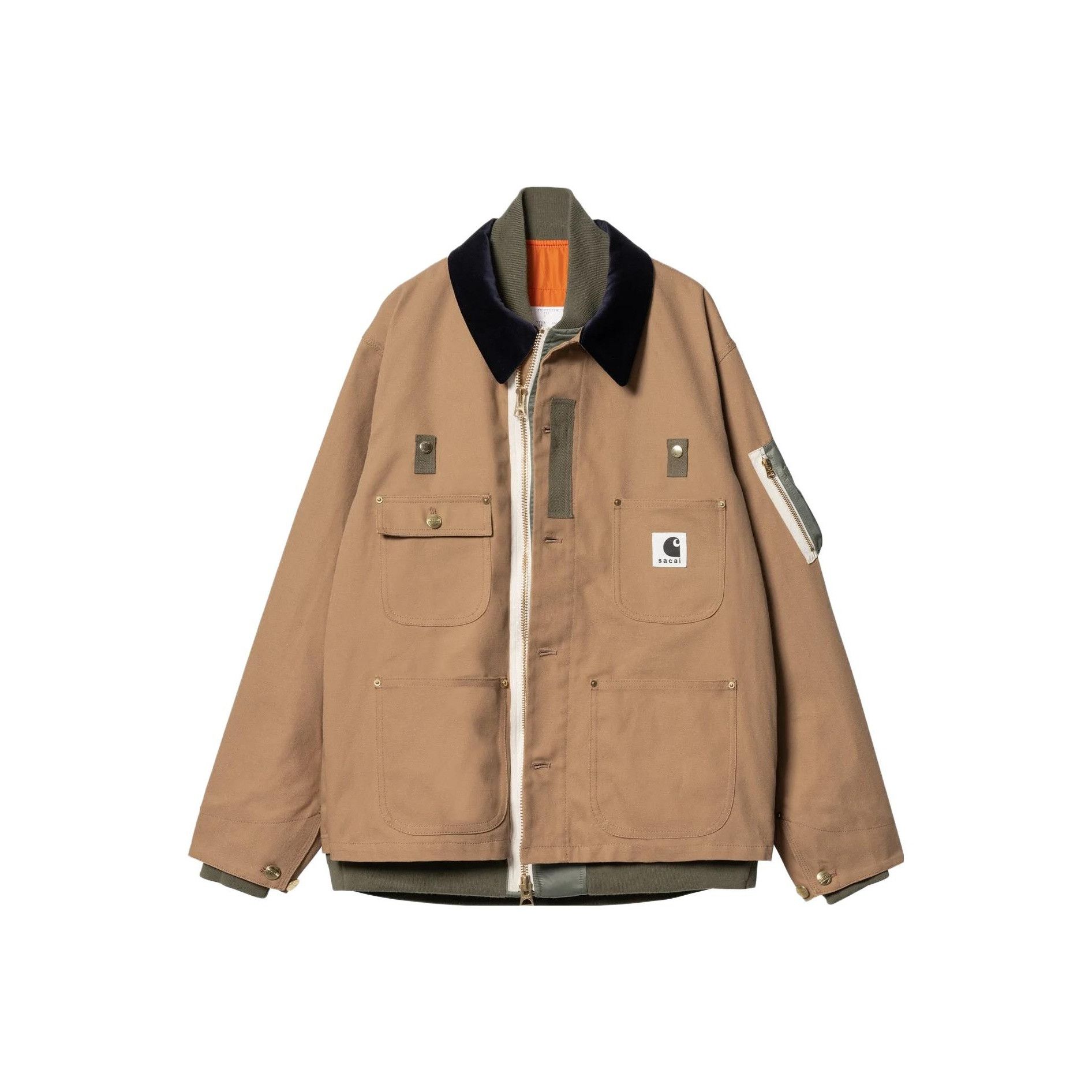 Sacai Sacai x Carhartt WIP Canvas Jacket Size M Size US M / EU 48-50 / 2 - 1 Thumbnail