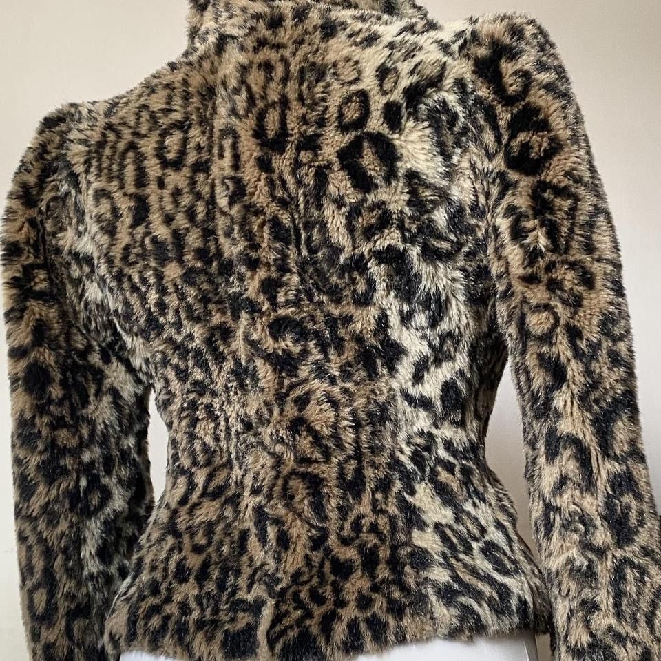 Vintage Beautiful leopard vintage faux fur coat with Size S / US 4 / IT 40 - 3 Thumbnail