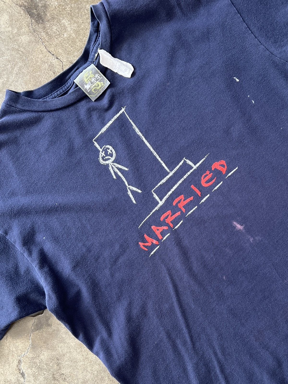 Vintage Vintage Hang Man Married Graphic Tee Large Size US L / EU 52-54 / 3 - 1 Thumbnail