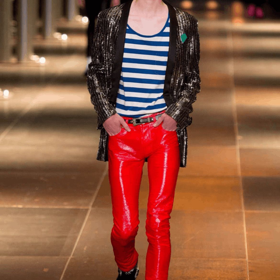 Saint Laurent Paris Saint Laurent Paris 14SS Runway Western Style Belt Size ONE SIZE - 5 Thumbnail