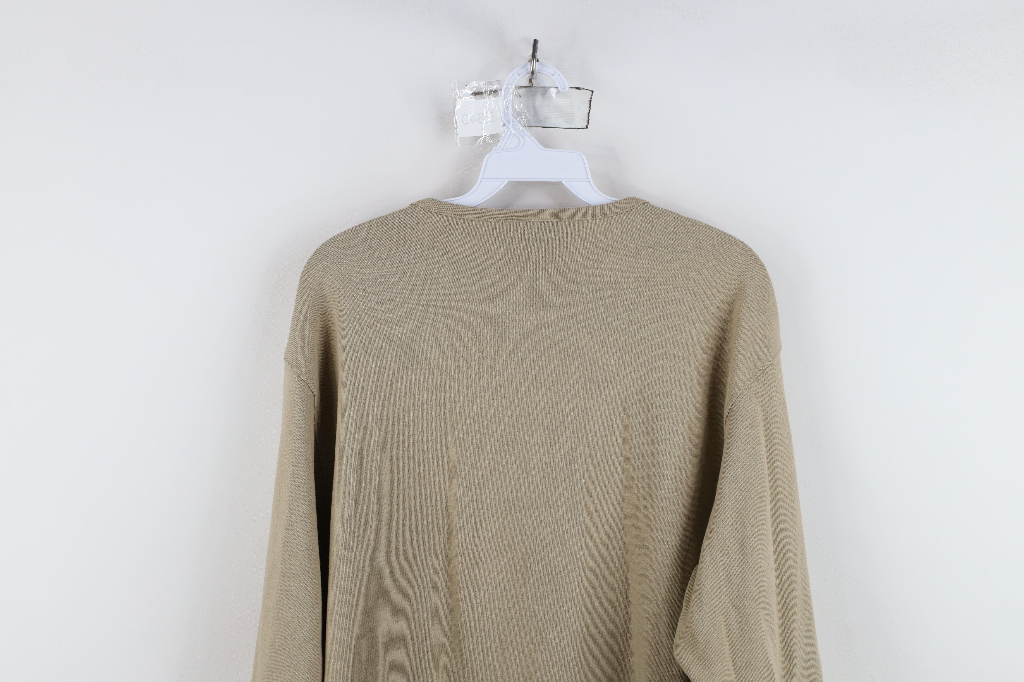 Timberland Vintage 90s Timberland Knit Long Sleeve Henley T-Shirt Size US L / EU 52-54 / 3 - 11 Thumbnail