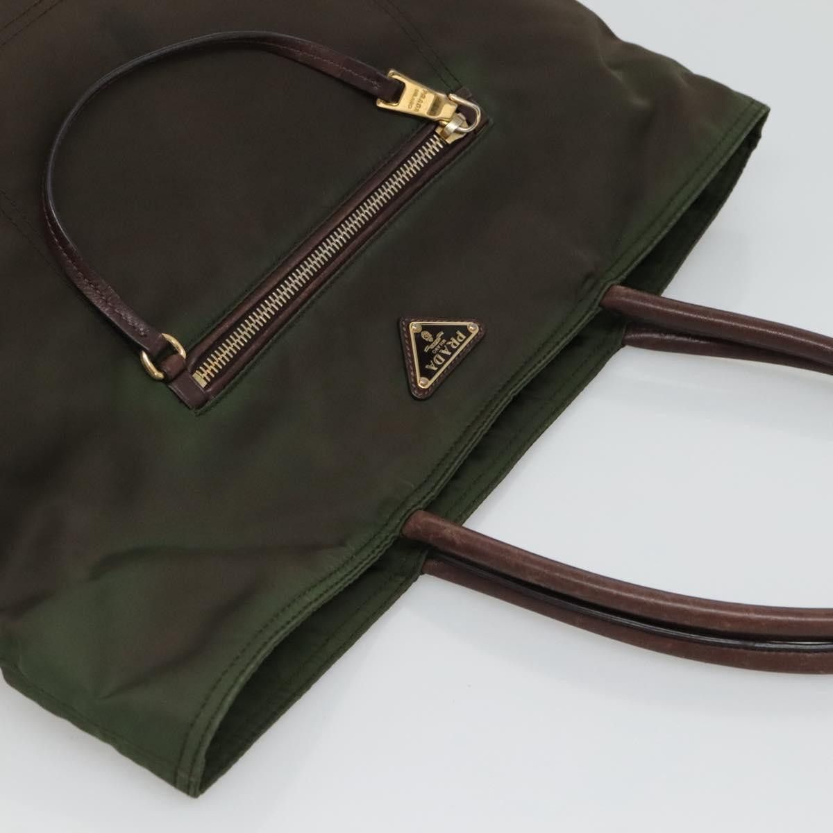 Prada PRADA Tote Bag Nylon Khaki Gold Size ONE SIZE - 6 Thumbnail