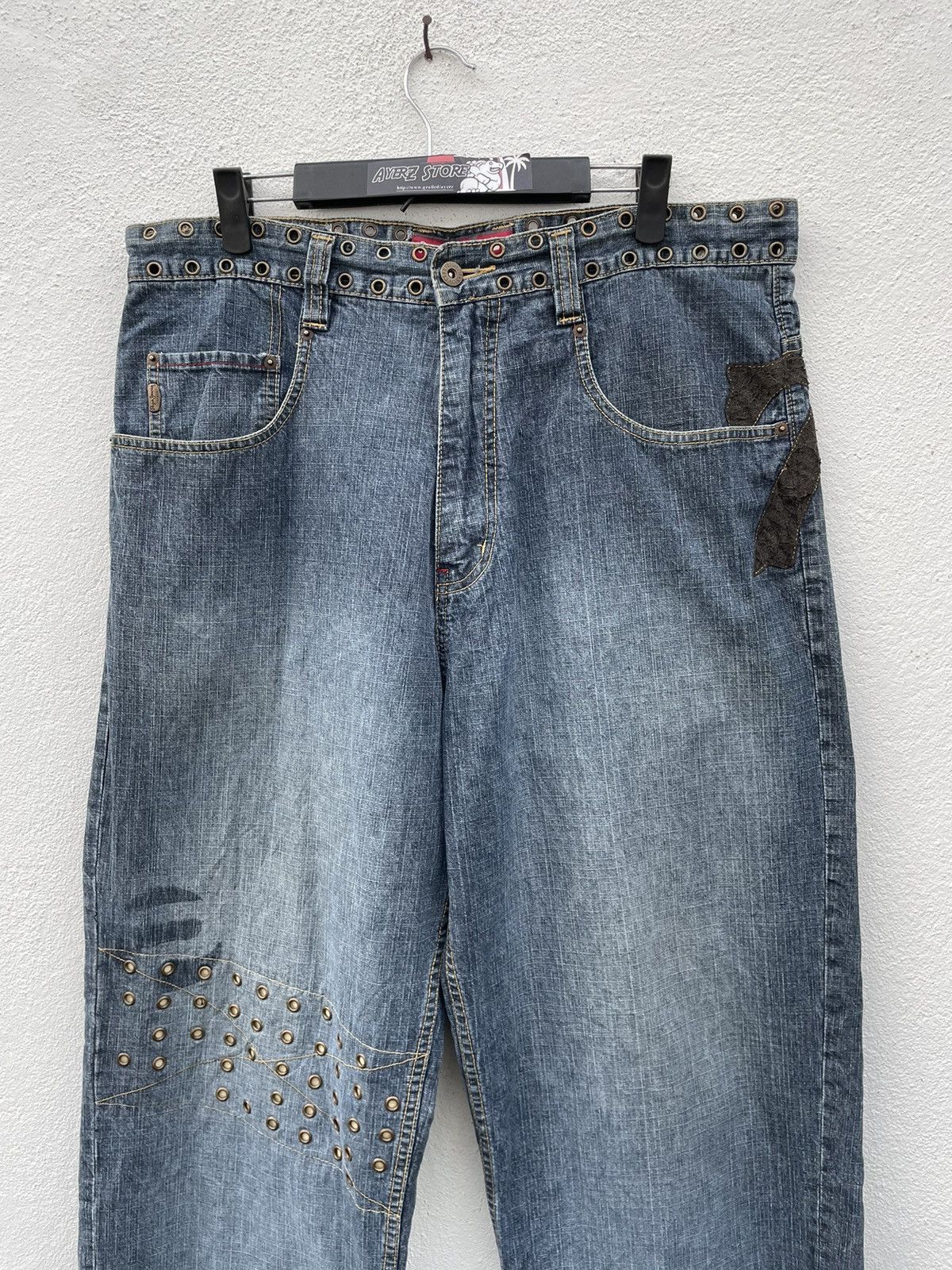 Pelle Pelle Vintage Y2K Pepe Baggy Jeans Size US 36 / EU 52 - 2 Thumbnail