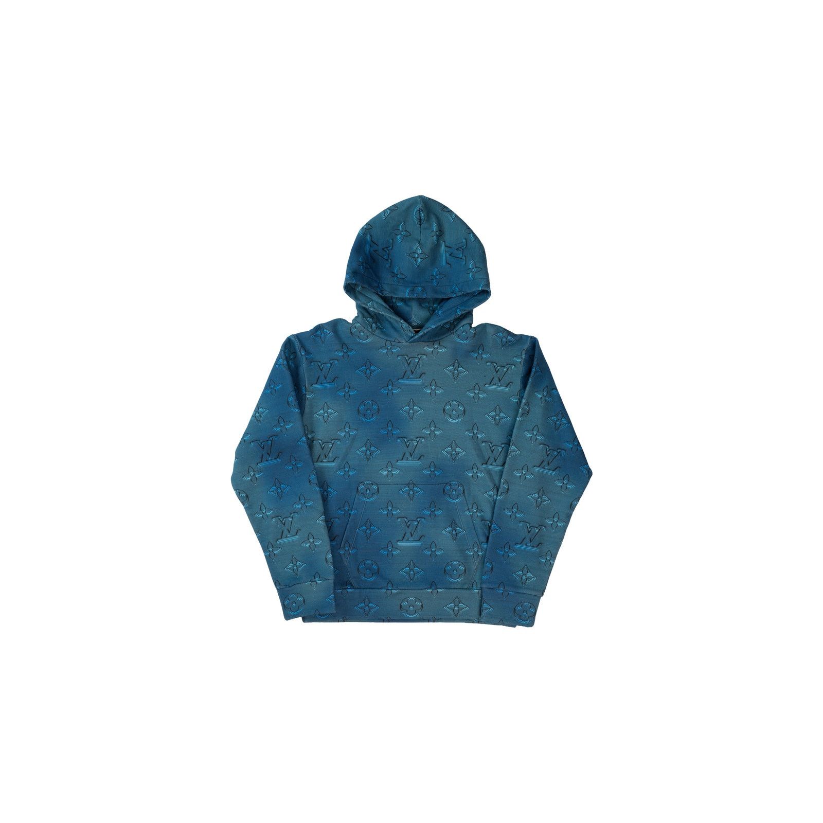 Louis Vuitton Blue Monogram Hoodie Size US M / EU 48-50 / 2 - 1 Thumbnail