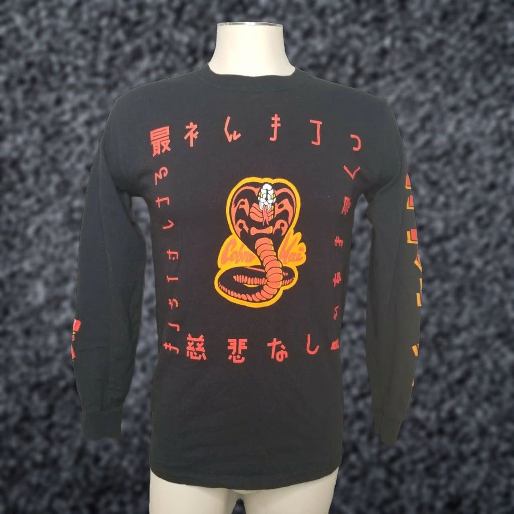 Ripple Junction Mens S Ripple Junction Karate Kid Cobra Kai Long Sleeve T-Shirt Black Size US S / EU 44-46 / 1 - 1 Thumbnail