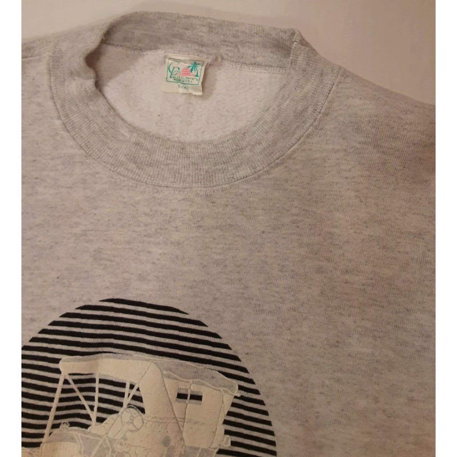4SDESIGNS VINTAGEDearborn Michigan Sweatshirt L/XL Pacific Designs gray 1991 Mens XL Long Sleeve Shirt Size US XL / EU 56 / 4 - 2 Thumbnail