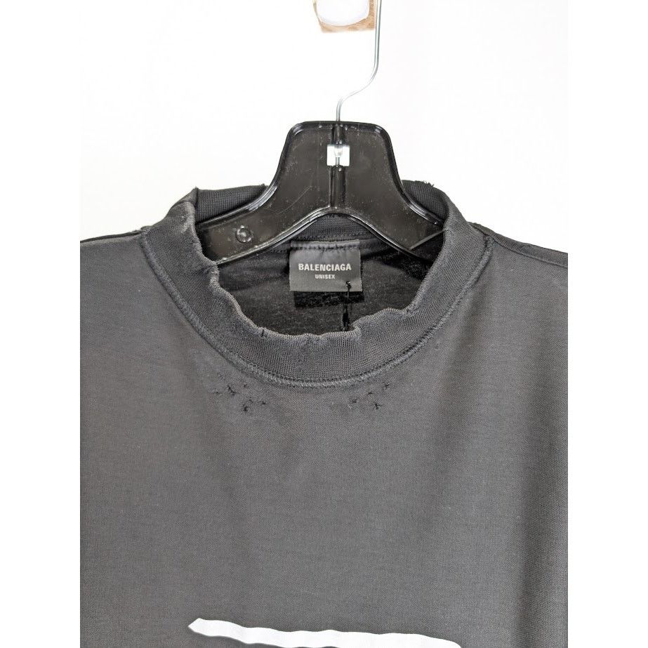 Balenciaga o1rshd1 Inside Out T-Shirt in Faded Black/White Size US M / EU 48-50 / 2 - 3 Thumbnail