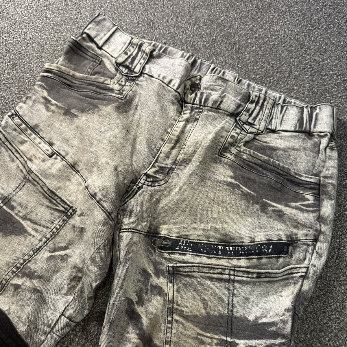Japanese Brand Archive Y2K Workman Biker Cyberpunk Stretch Procore Tapered Size US 34 / EU 50 - 3 Thumbnail