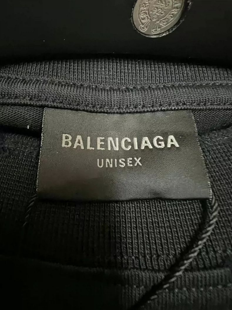 Balenciaga Balenciaga Distressed Black Short Sleeve Shirt-2506 Size US L / EU 52-54 / 3 - 3 Thumbnail