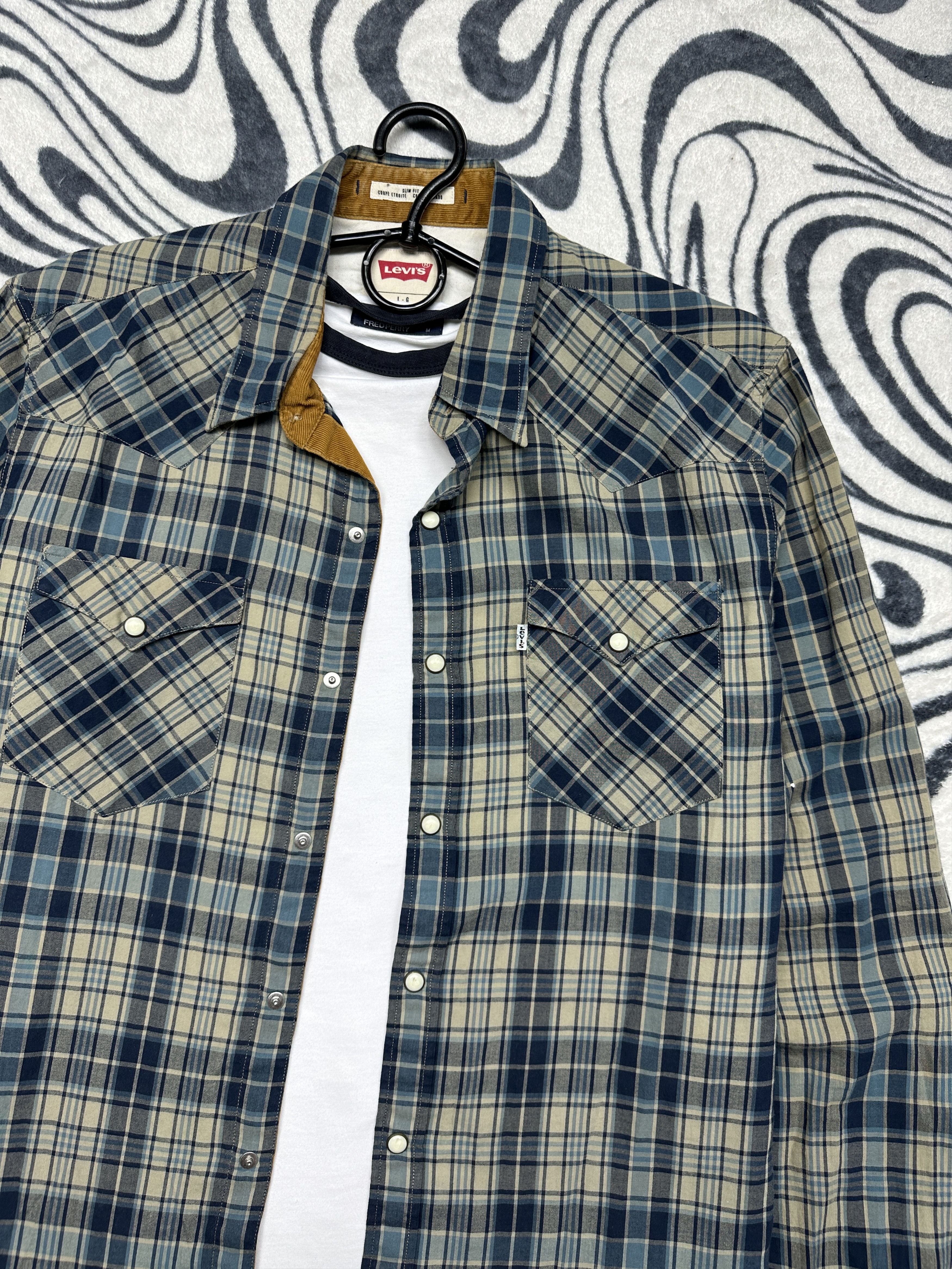 Levi's Levi's Vintage Mens Flannel Plaid Shirt Size US L / EU 52-54 / 3 - 2 Thumbnail