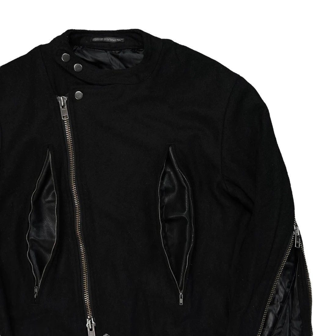 Yohji Yamamoto Yohji Yamamoto Pour Homme Back Zip Wool Bomber Jacket - AW14 Size US S / EU 44-46 / 1 - 5 Thumbnail