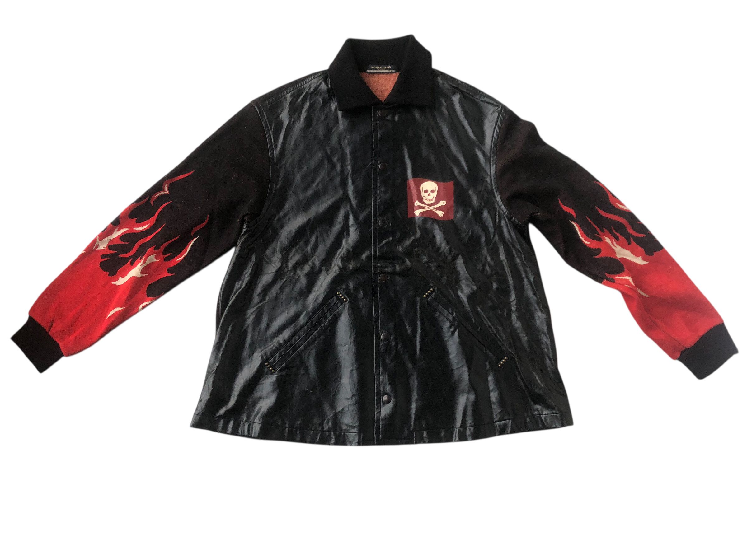 Nicole Club 🔥Vtg NICOLE CLUB FOR MEN Sample Archived Wool PVC Jacket Size US XL / EU 56 / 4 - 2 Thumbnail