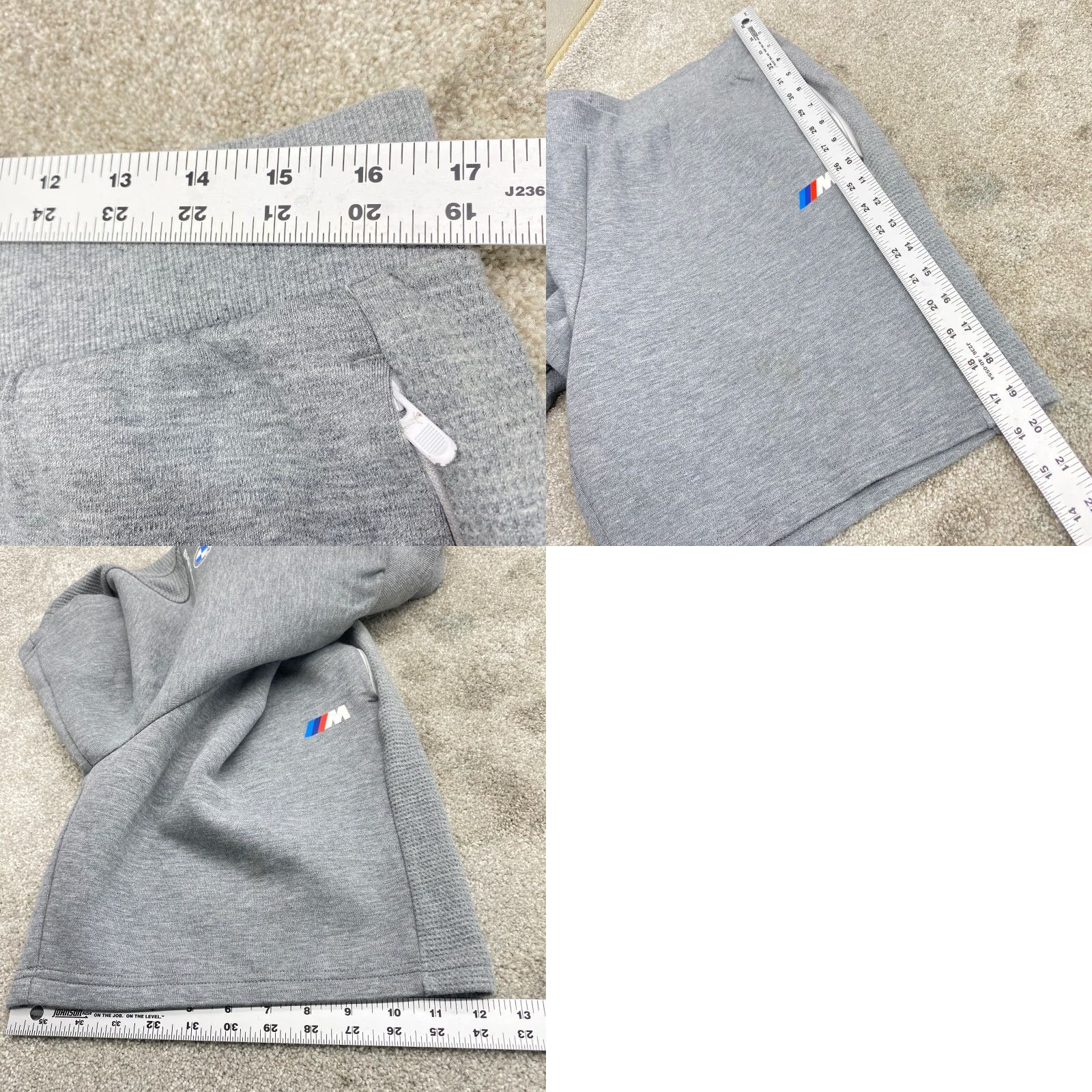 Puma PUMA BMW Motorsport Sweat Shorts Mens XL Gray Athletic Performance Pockets 6690 Size US 36 / EU 52 - 9 Thumbnail