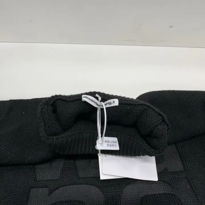 Alexander Wang Alexander Wang Black Logo Print Long Sleeve Sweater - Size L / US 10 / IT 46 - 7 Thumbnail
