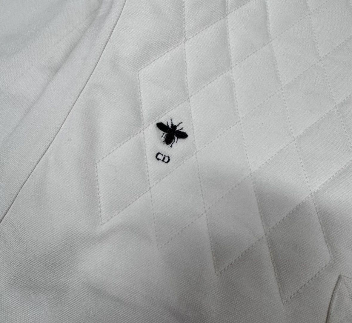 Dior Dior White little bee embroidered diamond coat Size XS / US 0-2 / IT 36-38 - 4 Thumbnail