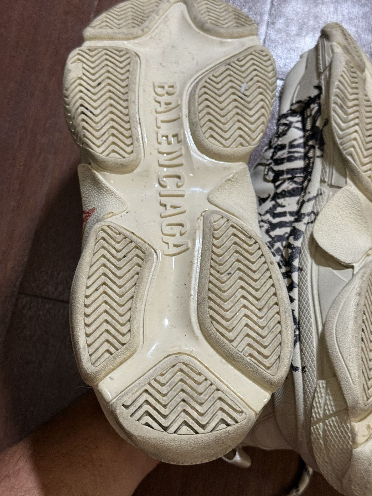 Balenciaga Balenciaga Triple S Diy Metal Shoes size 45 Size US 12 / EU 45 - 16 Thumbnail