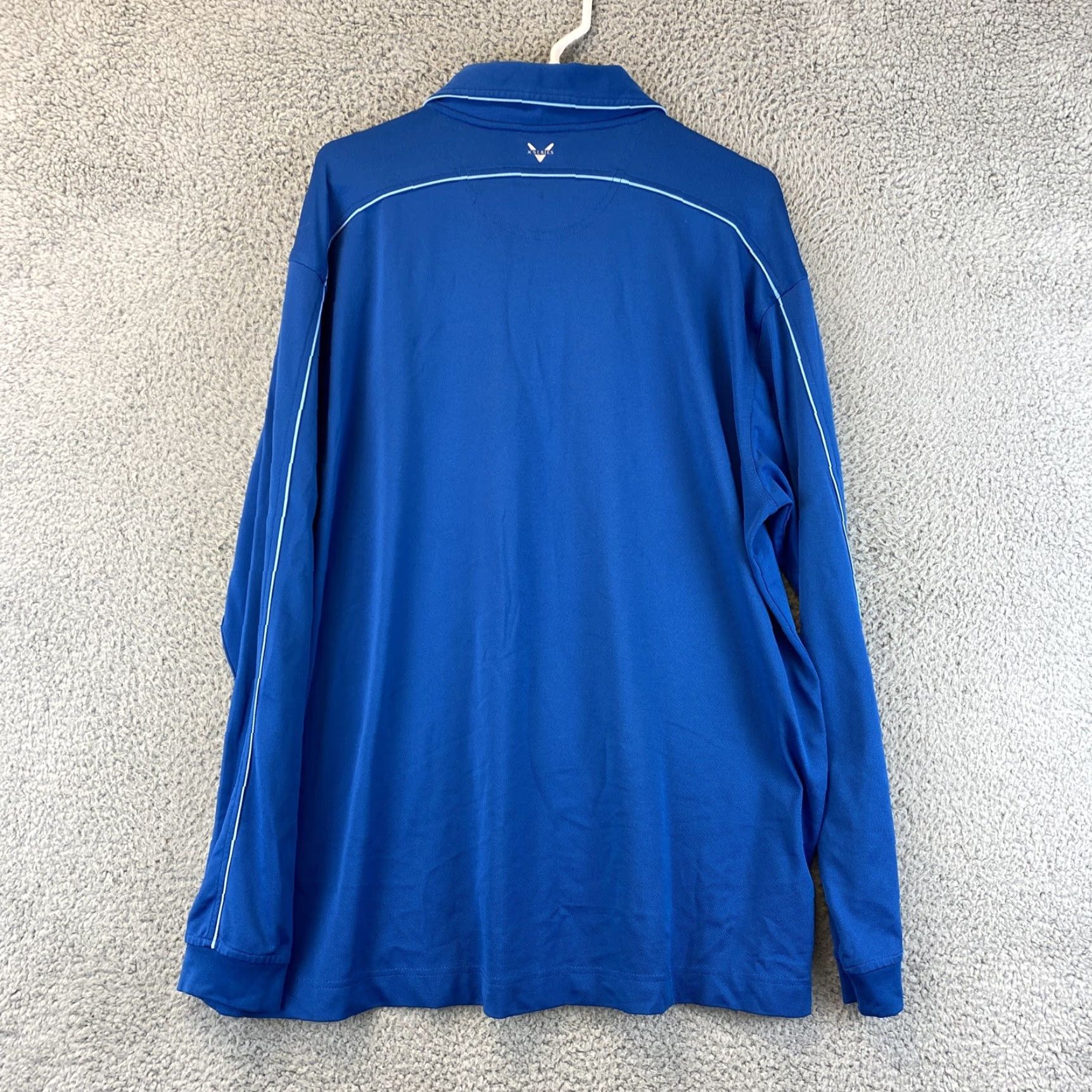Callaway Callaway Men's Sz XL Blue Long Sleeve Golf Polo Shirt/66-16 Size US XL / EU 56 / 4 - 7 Thumbnail