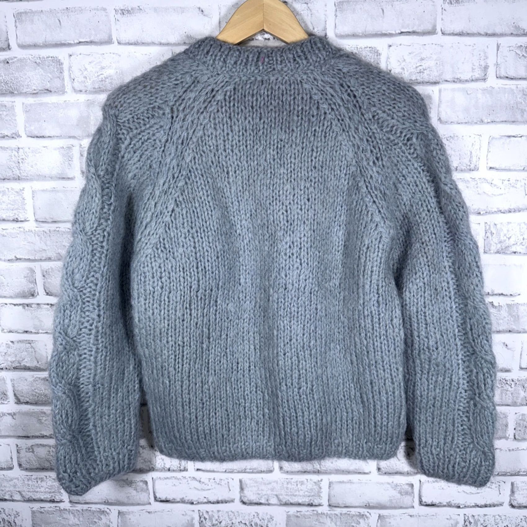 Vintage VINTAGE ITALY Quality House Mohair Wool Blend BLUE KNIT Sweater Womens Size M Size M / US 6-8 / IT 42-44 - 4 Thumbnail