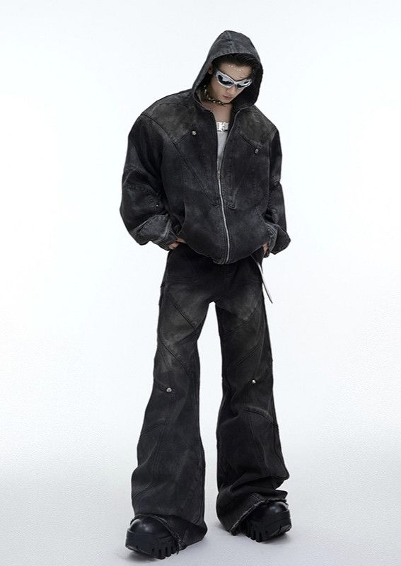 Japanese Brand × Jean Baggy Wide Leg Jeans Size US 29 - 3 Thumbnail