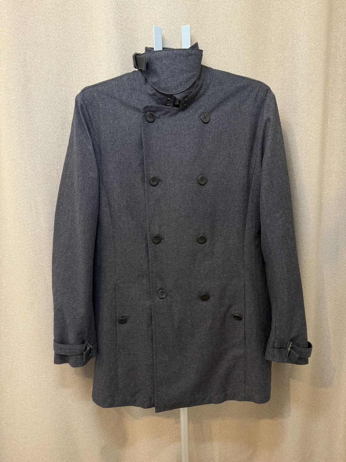 Armani Exchange Armani Exchange Gray Double Breasted Coat size M Size US M / EU 48-50 / 2 - 1 Thumbnail