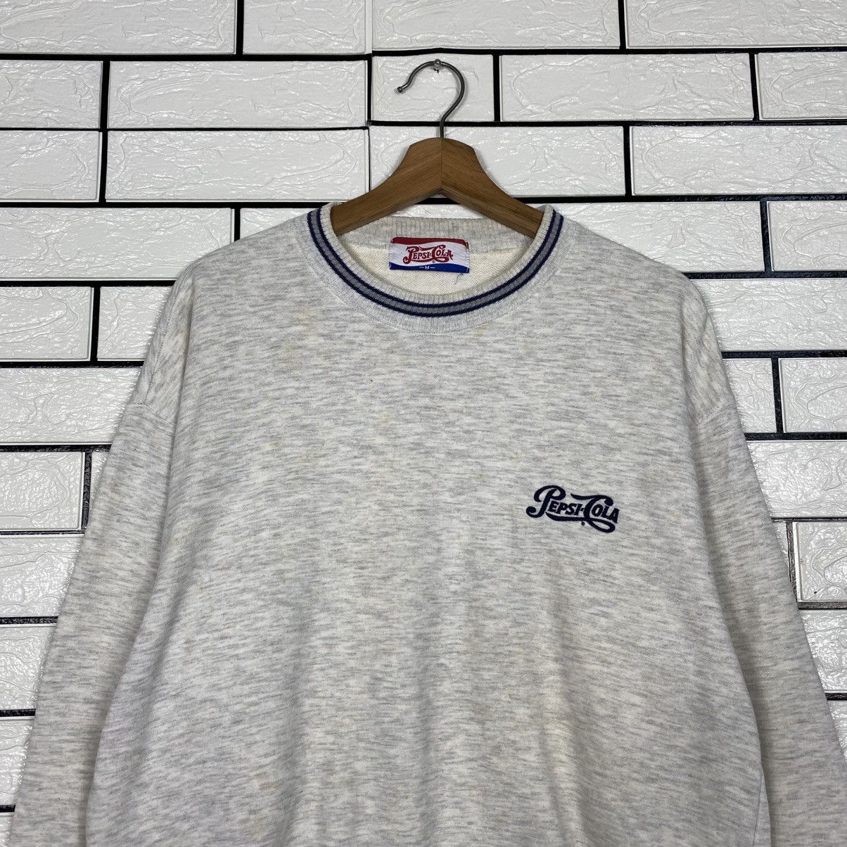 Vintage 📌Vintage Sweatshirt PepsiCola Big Logo Crewneck Size US M / EU 48-50 / 2 - 4 Thumbnail