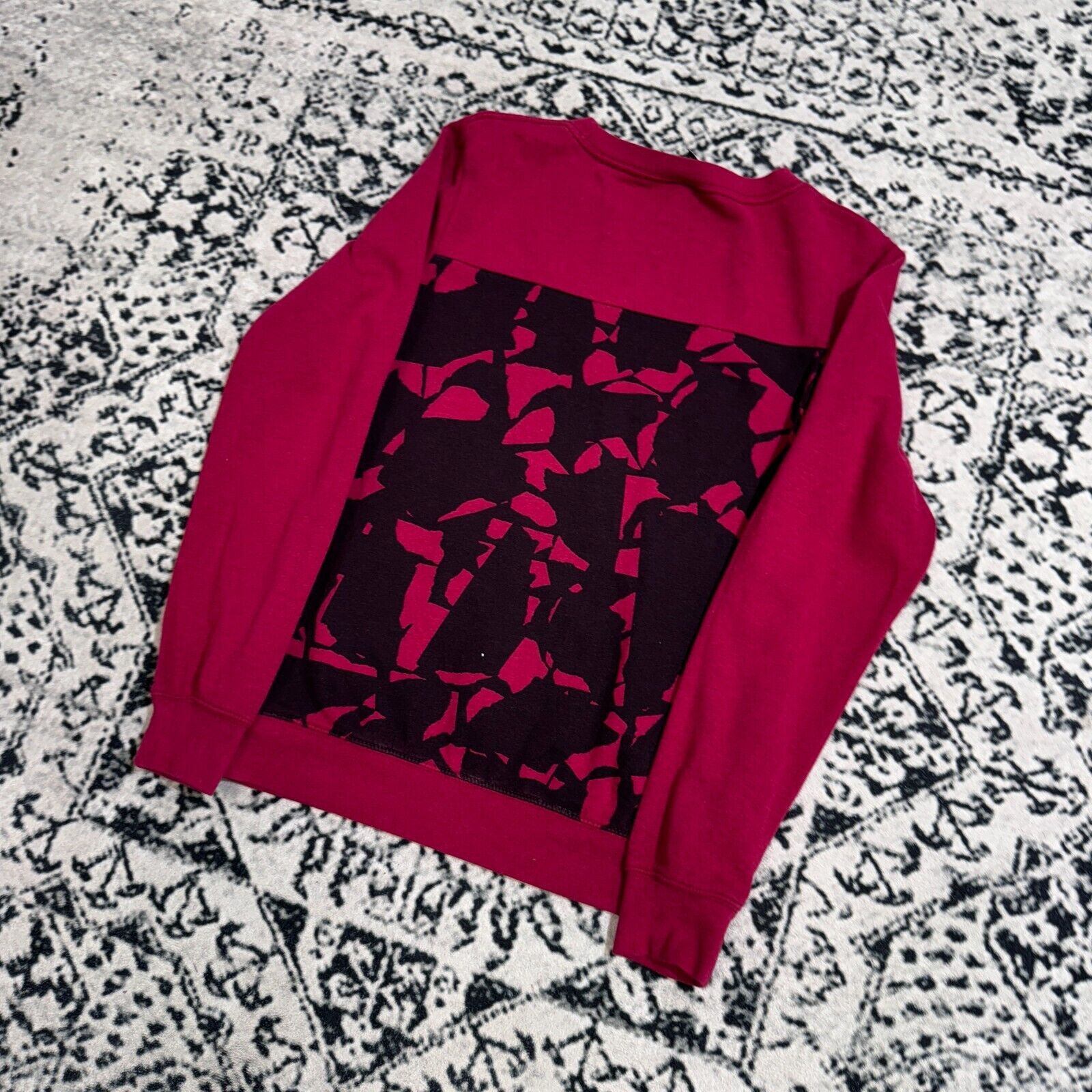 Nike × Vintage Vintage Nike Red Cotton Crewneck Size XS 90s Geometric ACG Size US XS / EU 42 / 0 - 15 Thumbnail