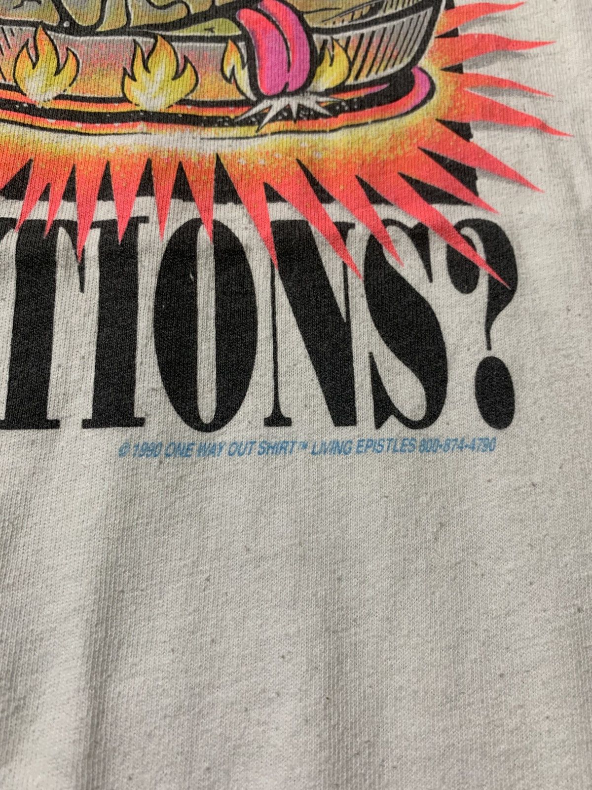 Vintage RARE Vintage Jesus Tee Brain “Living Epistles” 1990 Size US XL / EU 56 / 4 - 5 Thumbnail