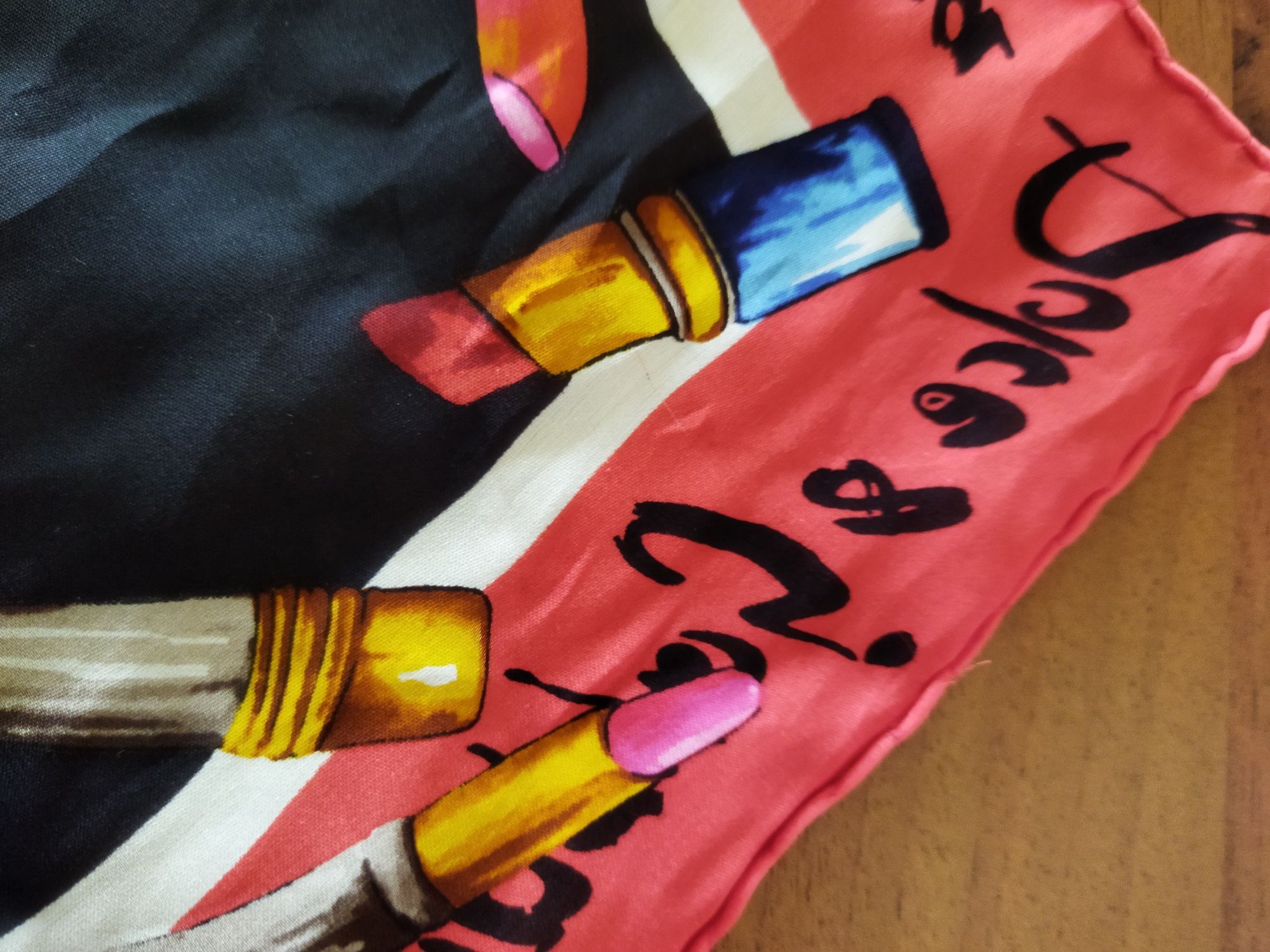 Dolce & Gabbana Dolce Gabbana Silk Love Sex Scarf Size ONE SIZE - 4 Thumbnail