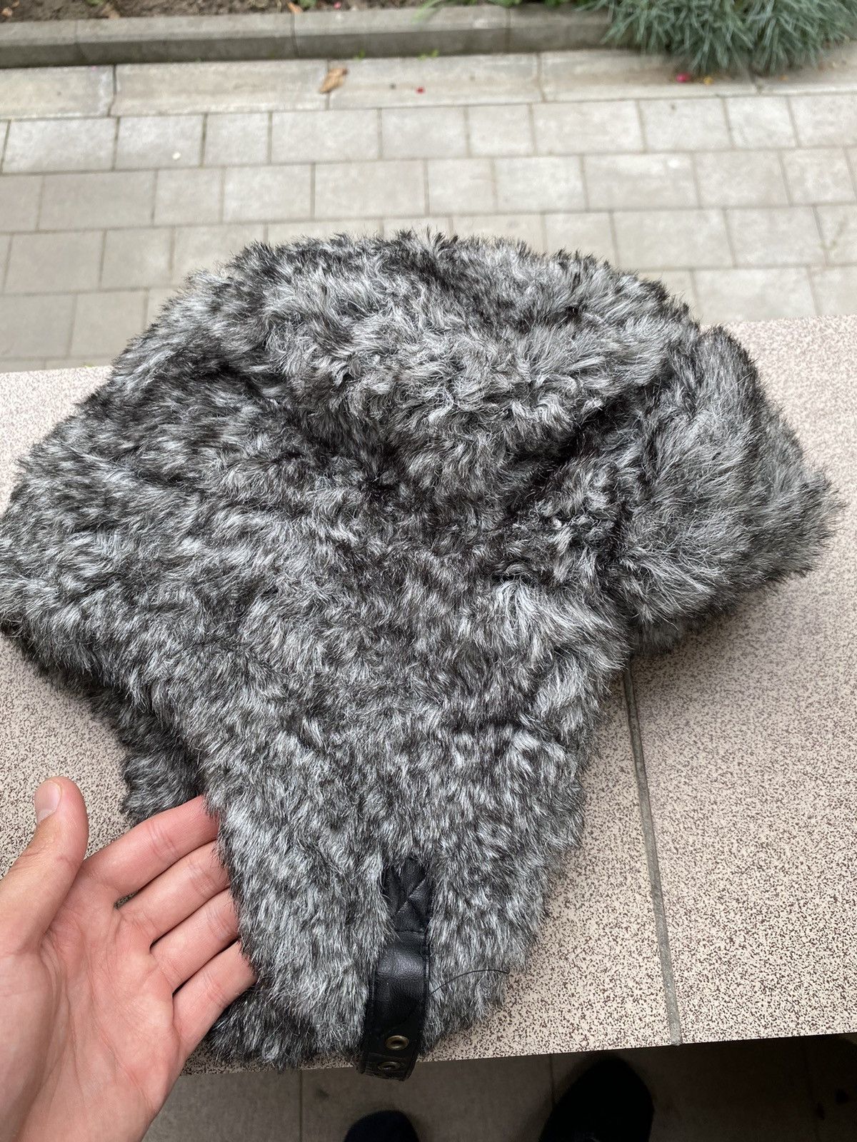 Hysteric Glamour × Vintage Crazy Y2k Mohair Fuzzy Hat Ushanka Punk Winter Size ONE SIZE - 5 Thumbnail