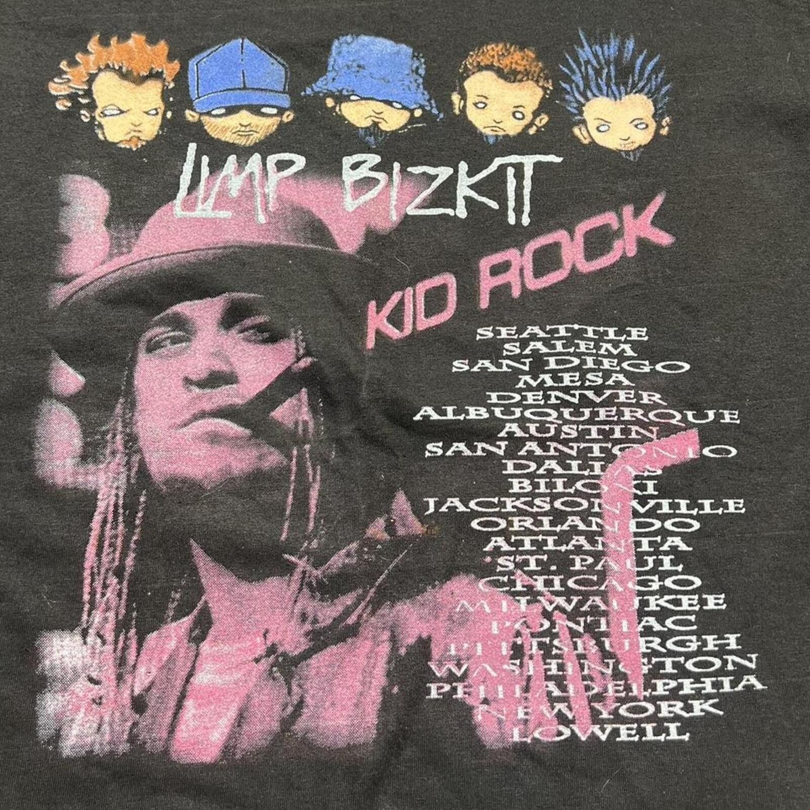 Other Vintage Limp Bizkit/ Kid Rock Tour Tee (rare) Size US XL / EU 56 / 4 - 4 Thumbnail