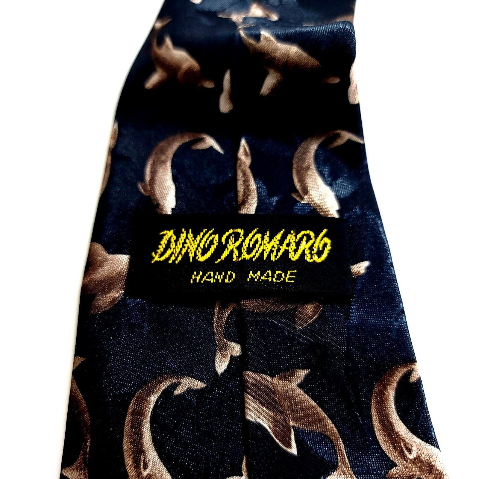 Designer Dino Romaro Dark Green Dolphin Jacquard Print Short Wide Sil Size ONE SIZE - 3 Thumbnail