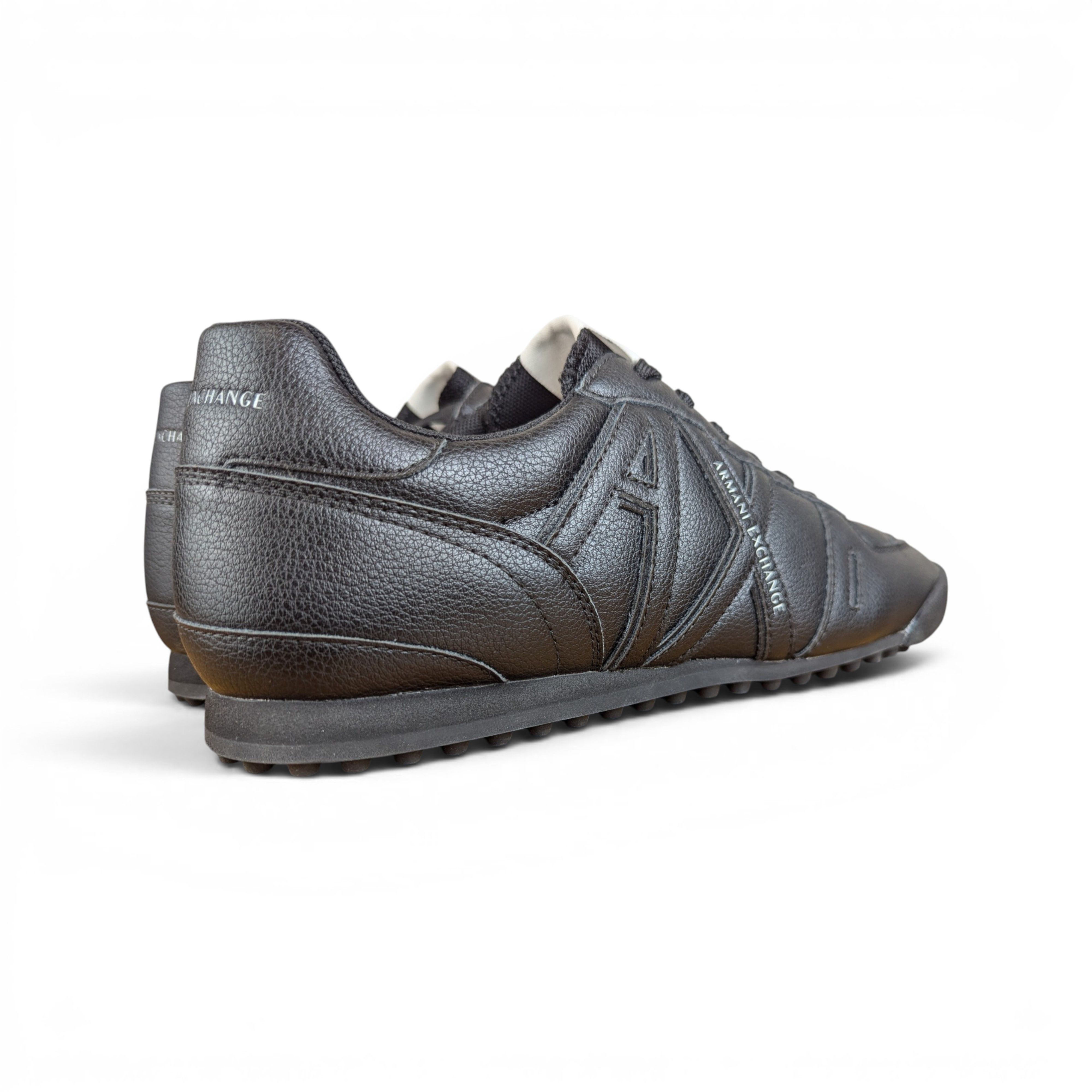 Armani Exchange ARMANI EXCHANGE BLACK SOLID SNEAKERS Size US 10 / EU 43 - 5 Thumbnail