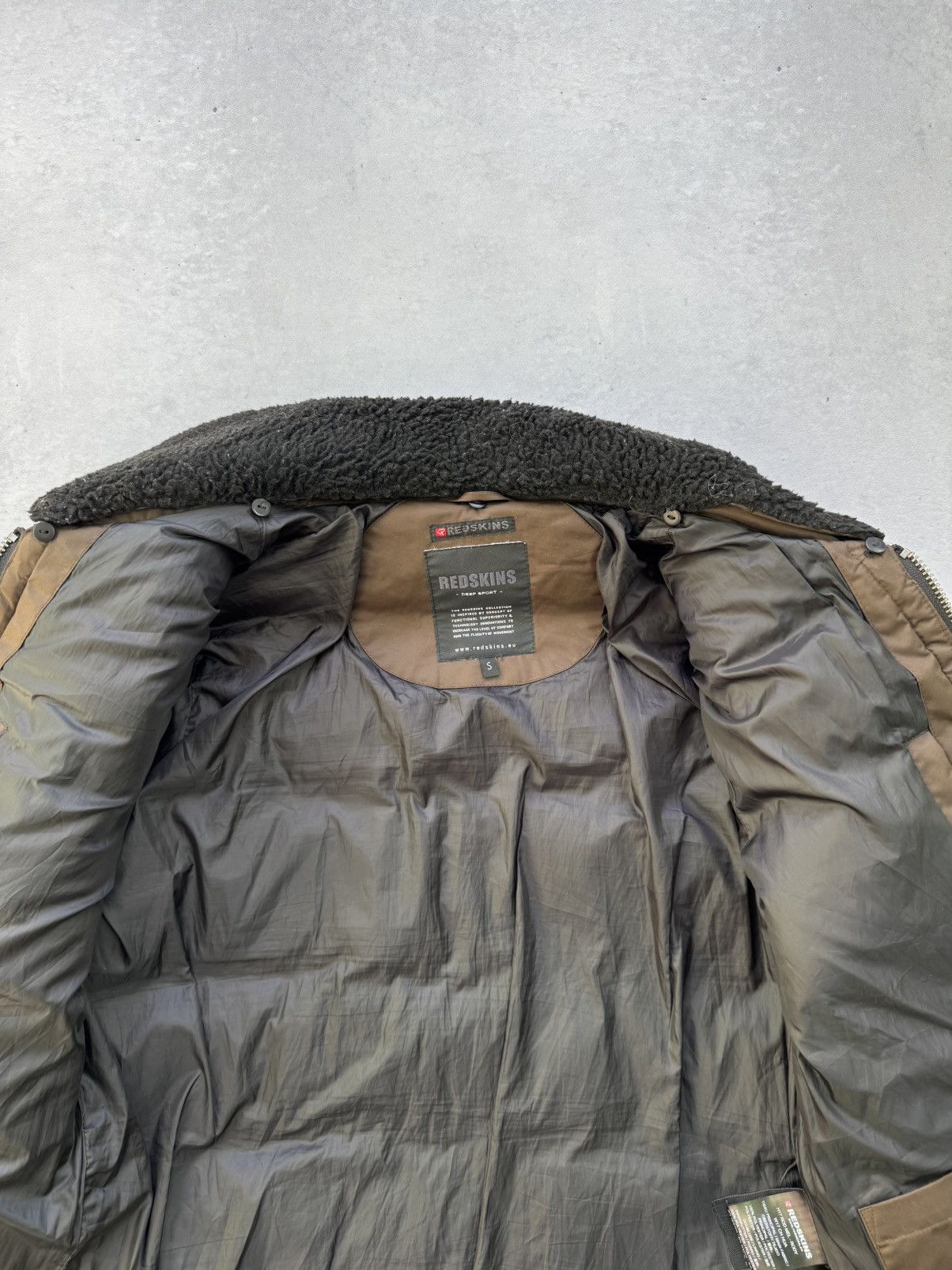 Other REDSKINS Jacket Mens S Brown Nylon CWU Fur Flight Size US S / EU 44-46 / 1 - 8 Thumbnail
