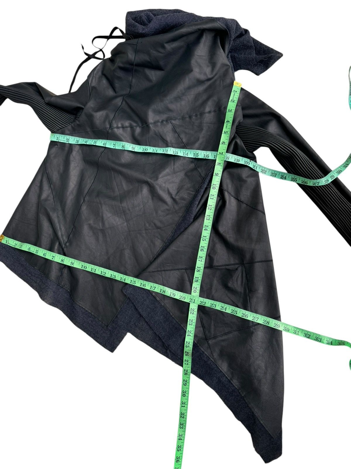 If Six Was Nine Avant Garde Obelisk Leather Jacket Size US XS / EU 42 / 0 - 18 Thumbnail