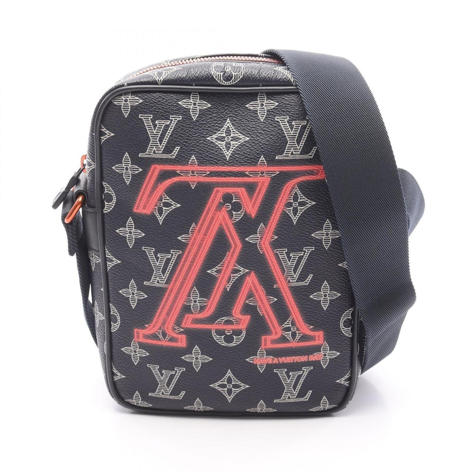 Louis Vuitton Coated Canvas Blue Shoulder Bags