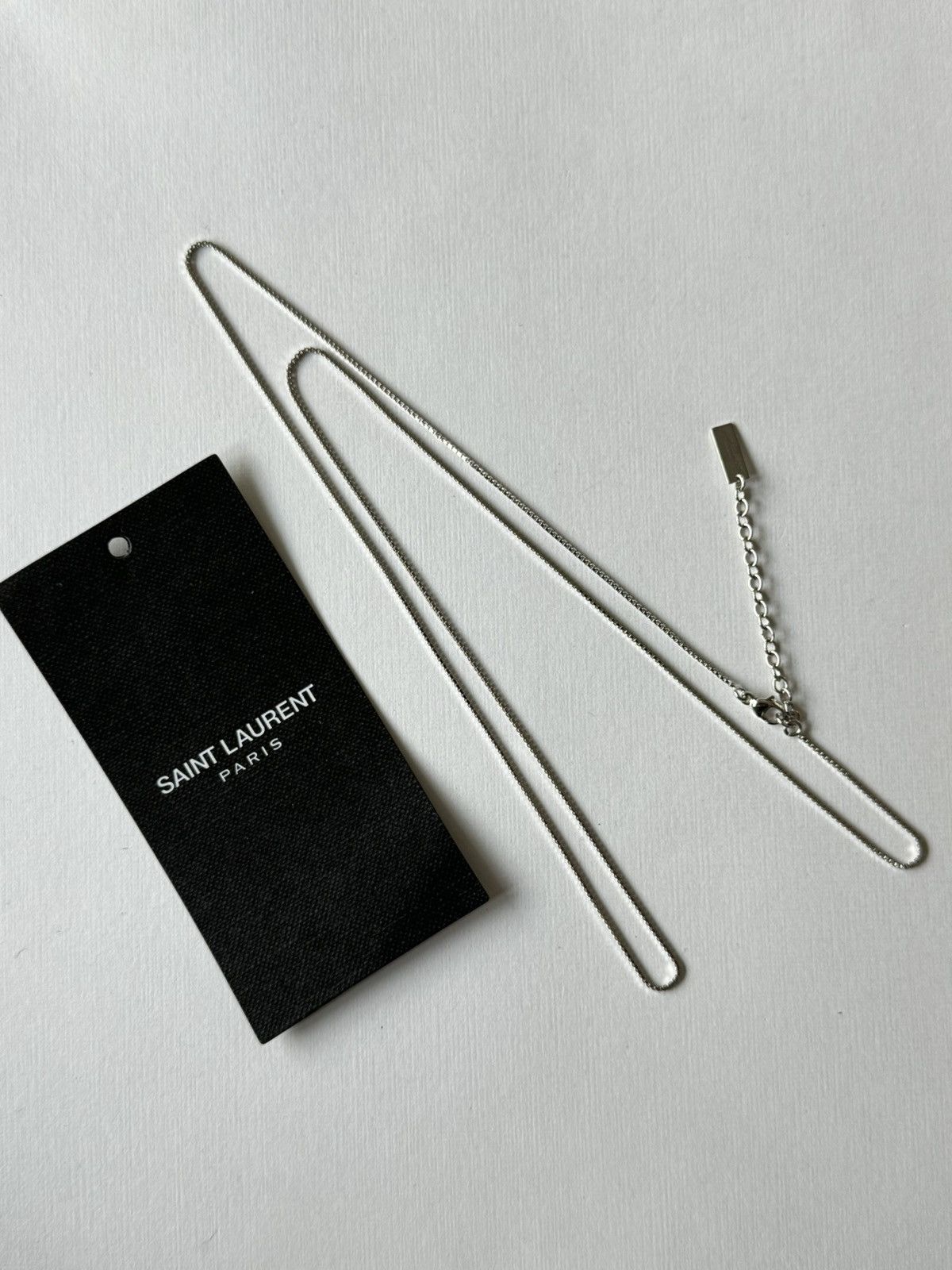 Saint Laurent Paris Saint Laurent Paris Silver Link Adjustable Chain/Necklace Size ONE SIZE - 2 Thumbnail
