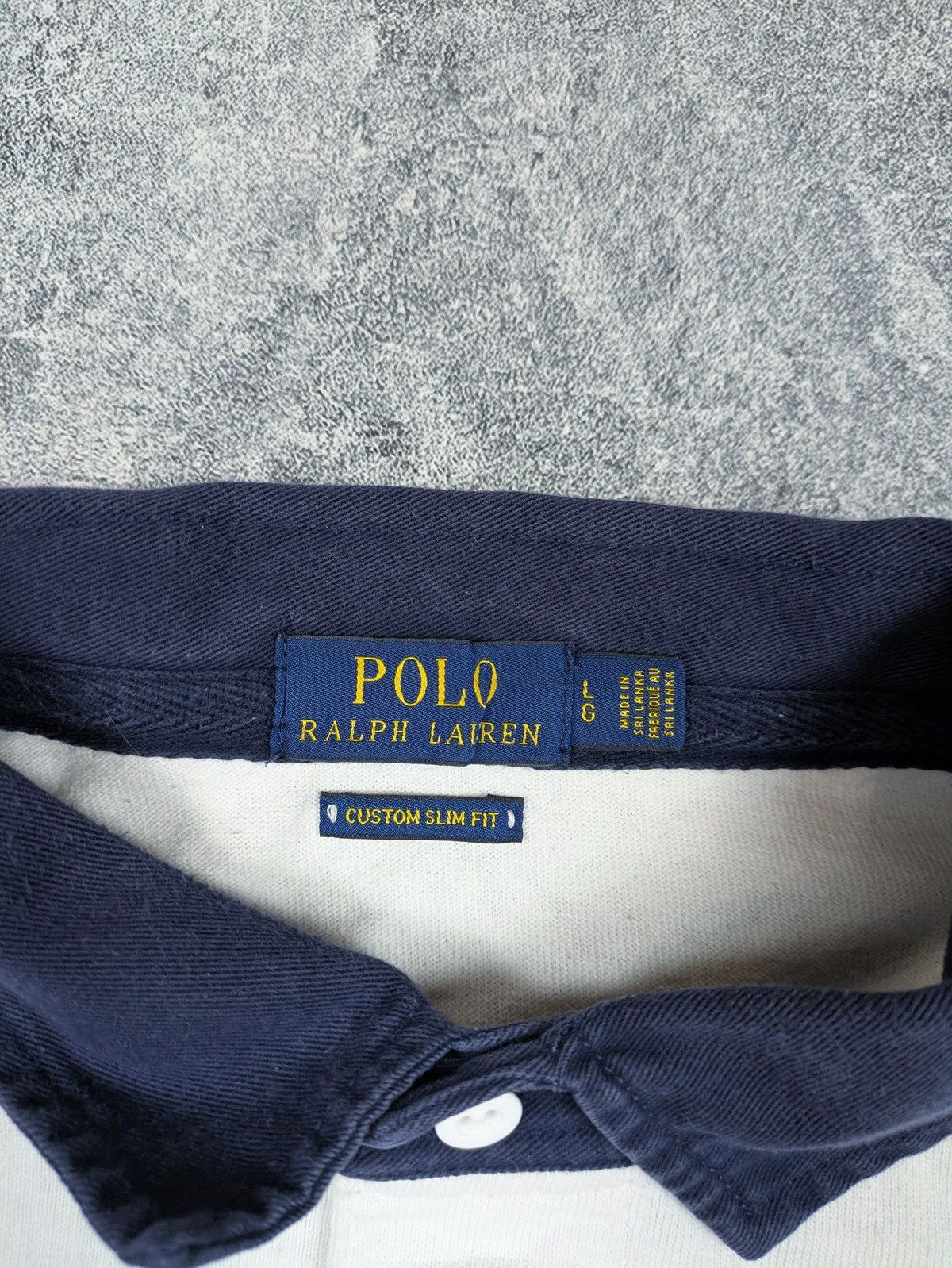 Polo Ralph Lauren Vintage Polo Ralph Lauren Striped Long Sleeve Rugby Polo Size US L / EU 52-54 / 3 - 5 Thumbnail