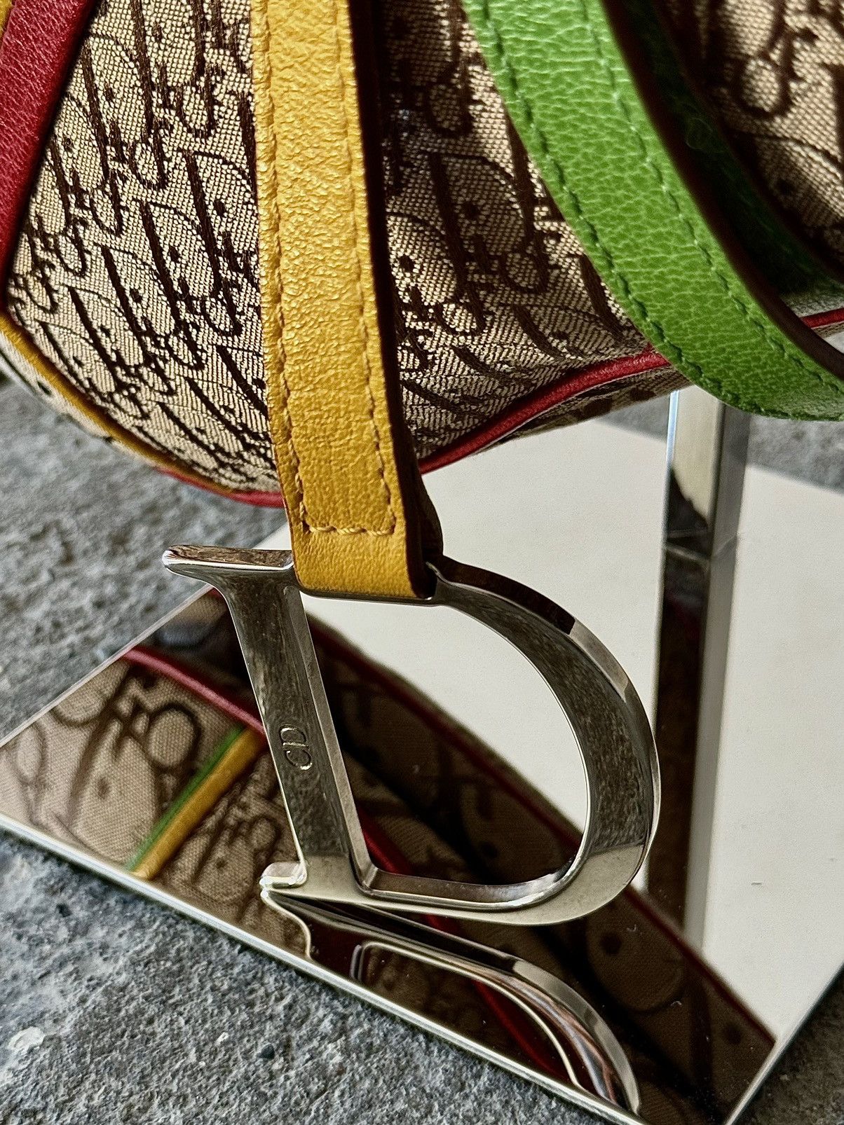 Dior Rare Dior - John Galliano - 2004 - Rasta Saddle Bag Size ONE SIZE - 8 Thumbnail